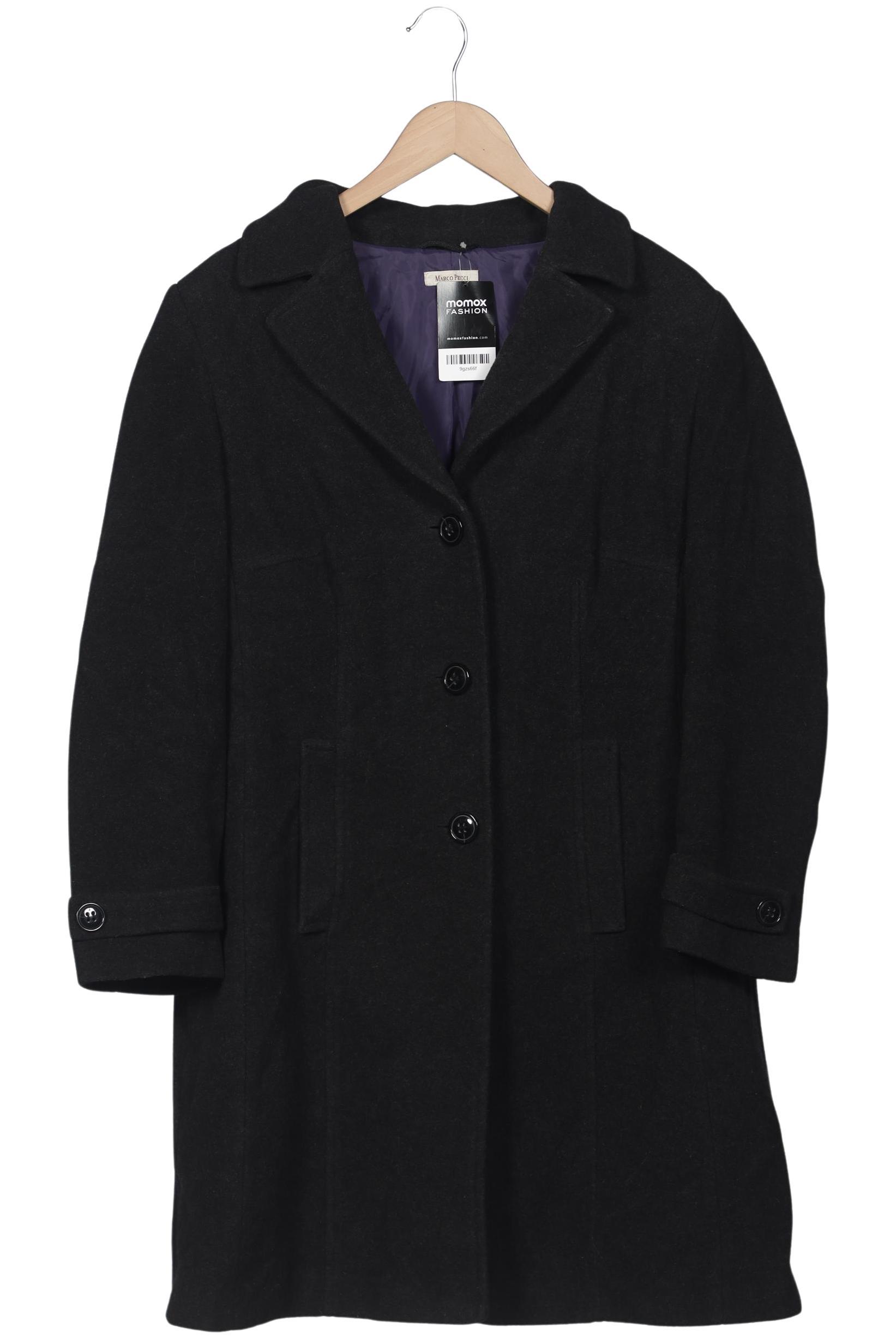 

Marco Pecci Damen Mantel, schwarz, Gr. 44