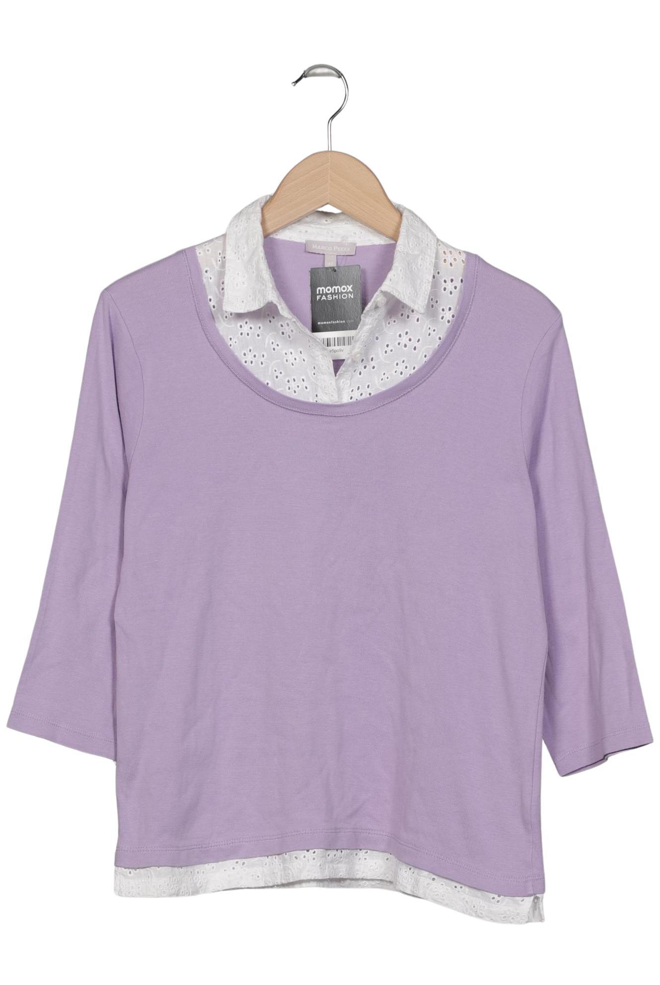 

Marco Pecci Damen Poloshirt, flieder, Gr. 42