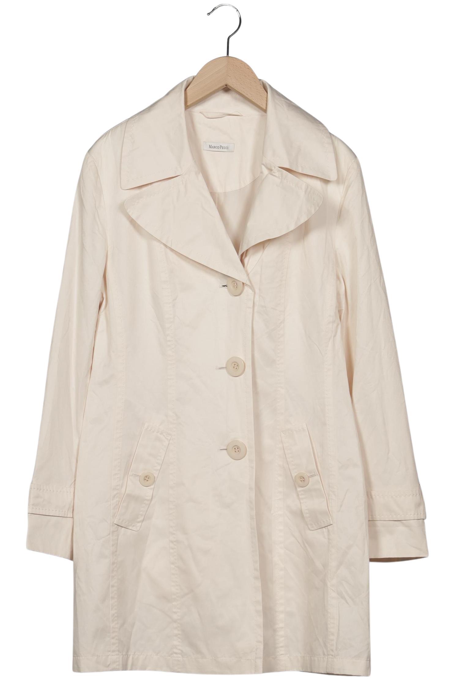 

Marco Pecci Damen Mantel, cremeweiß, Gr. 36
