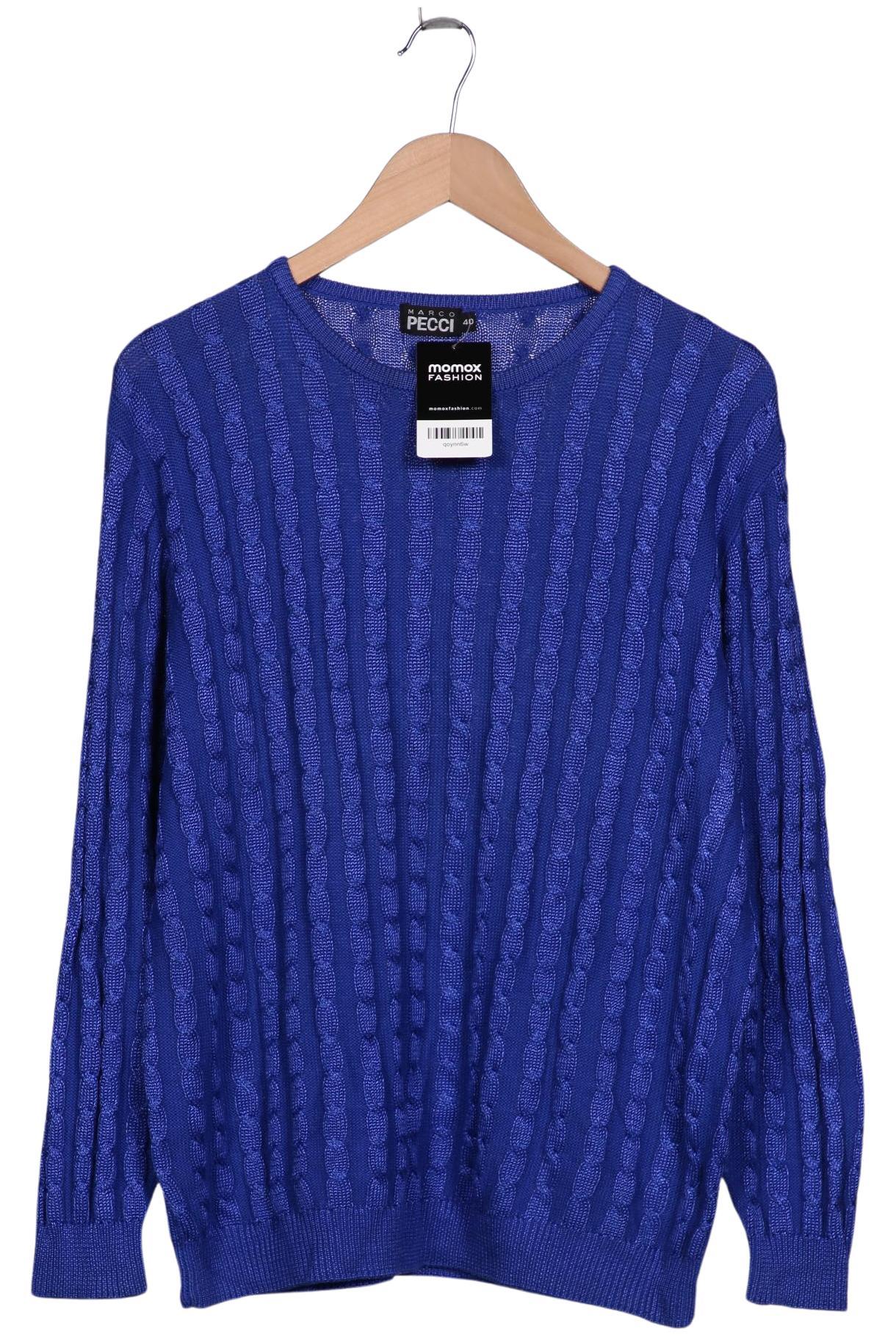 

Marco Pecci Damen Pullover, blau, Gr. 40