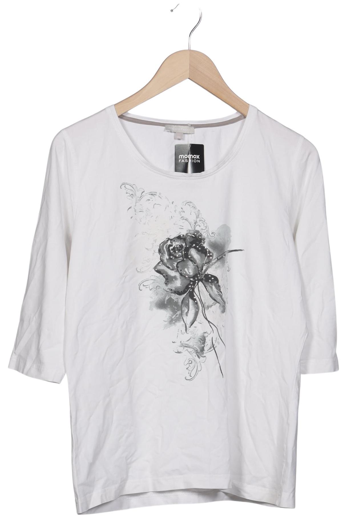 

Marco Pecci Damen T-Shirt, weiß, Gr. 44