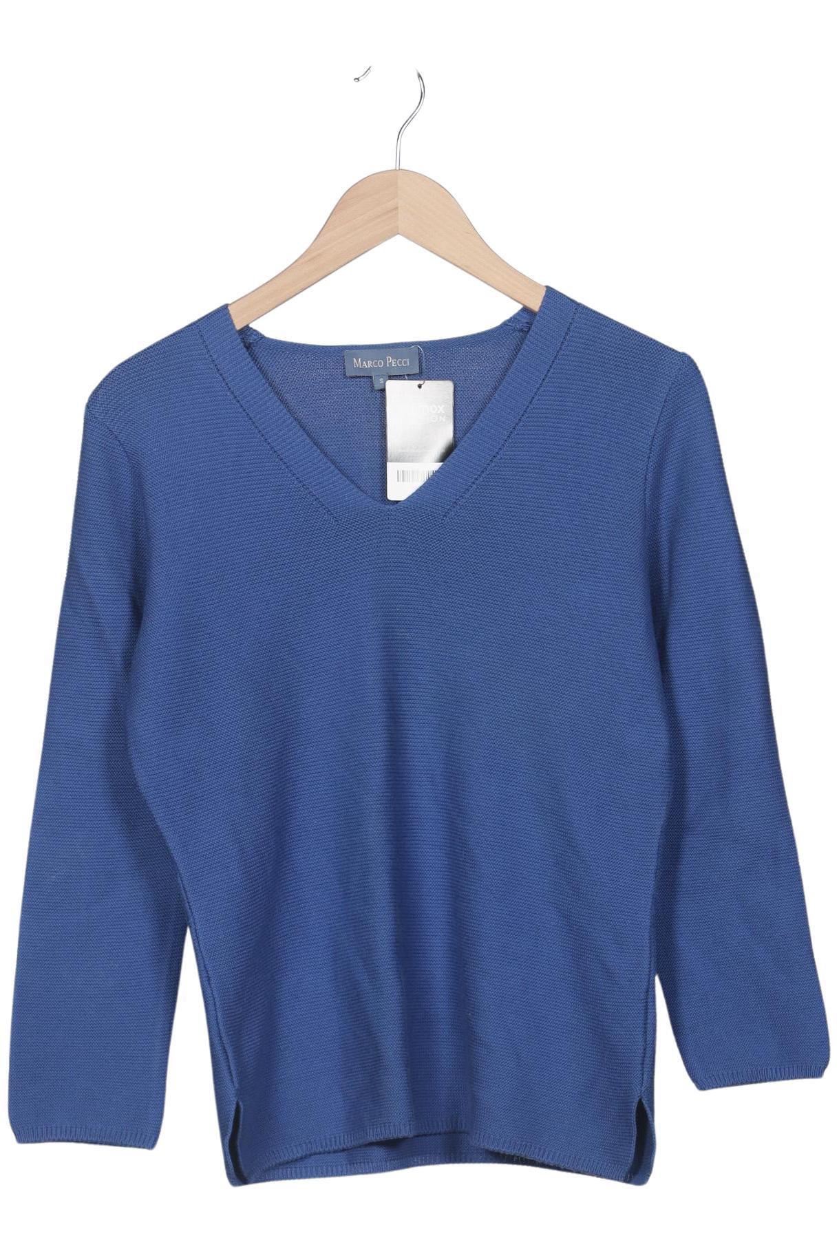 

Marco Pecci Damen Pullover, blau, Gr. 36