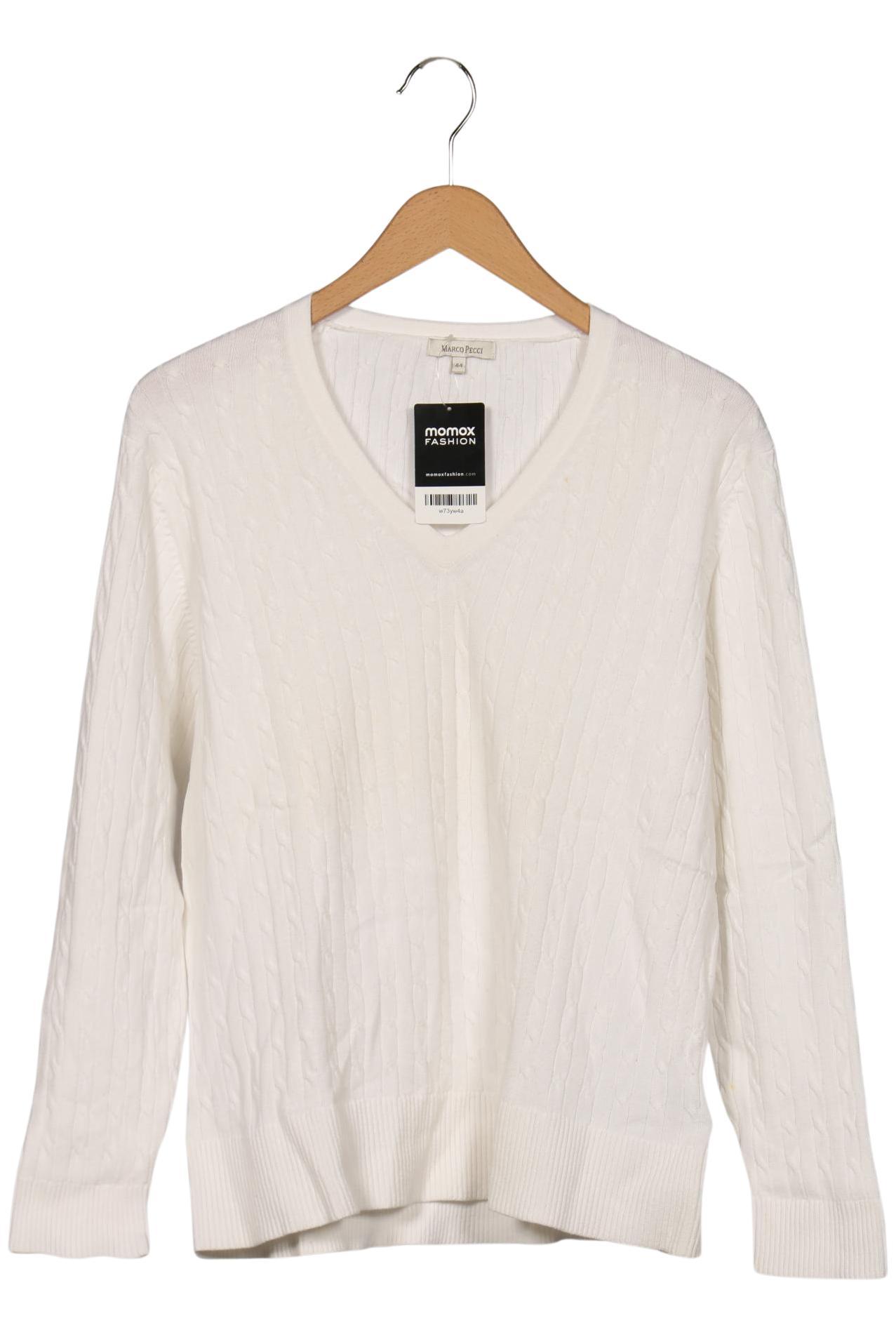 

Marco Pecci Damen Pullover, weiß, Gr. 44