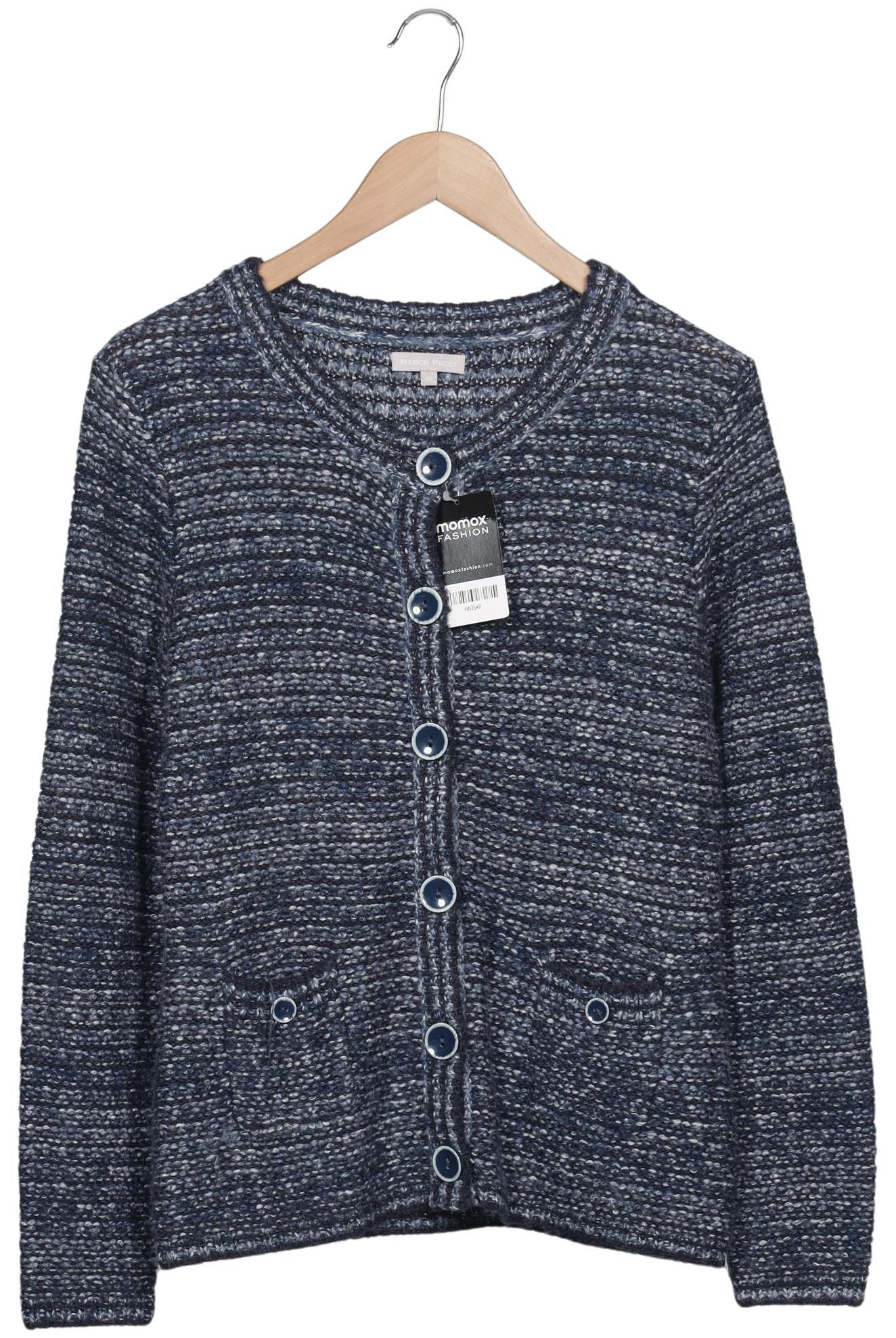 

Marco Pecci Damen Strickjacke, marineblau, Gr. 40