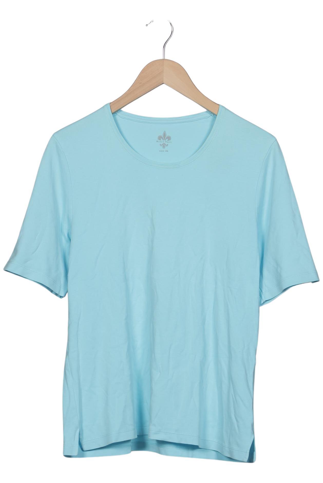 

Marco Pecci Damen T-Shirt, hellblau, Gr. 46