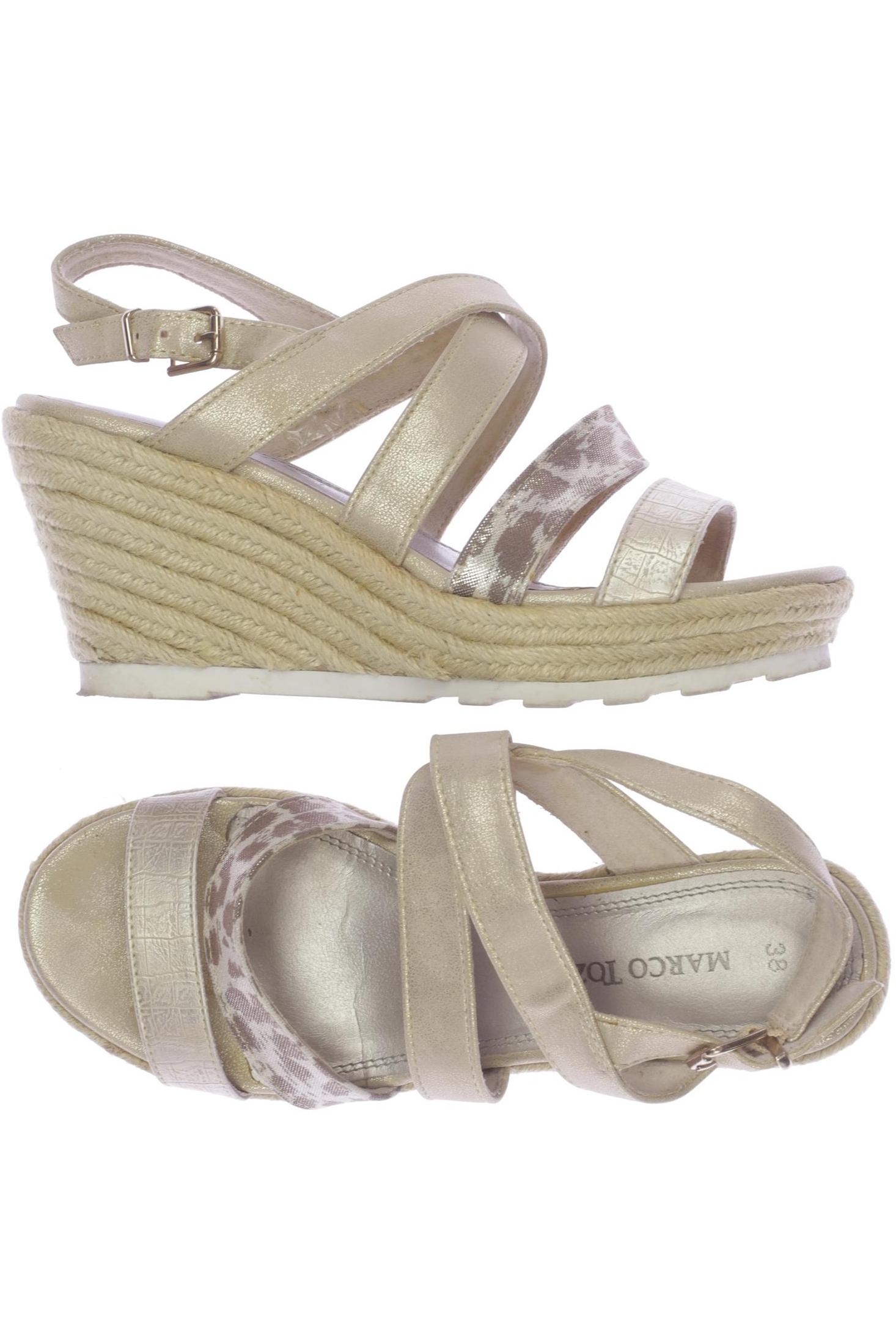 

Marco Tozzi Damen Sandale, gold, Gr. 38