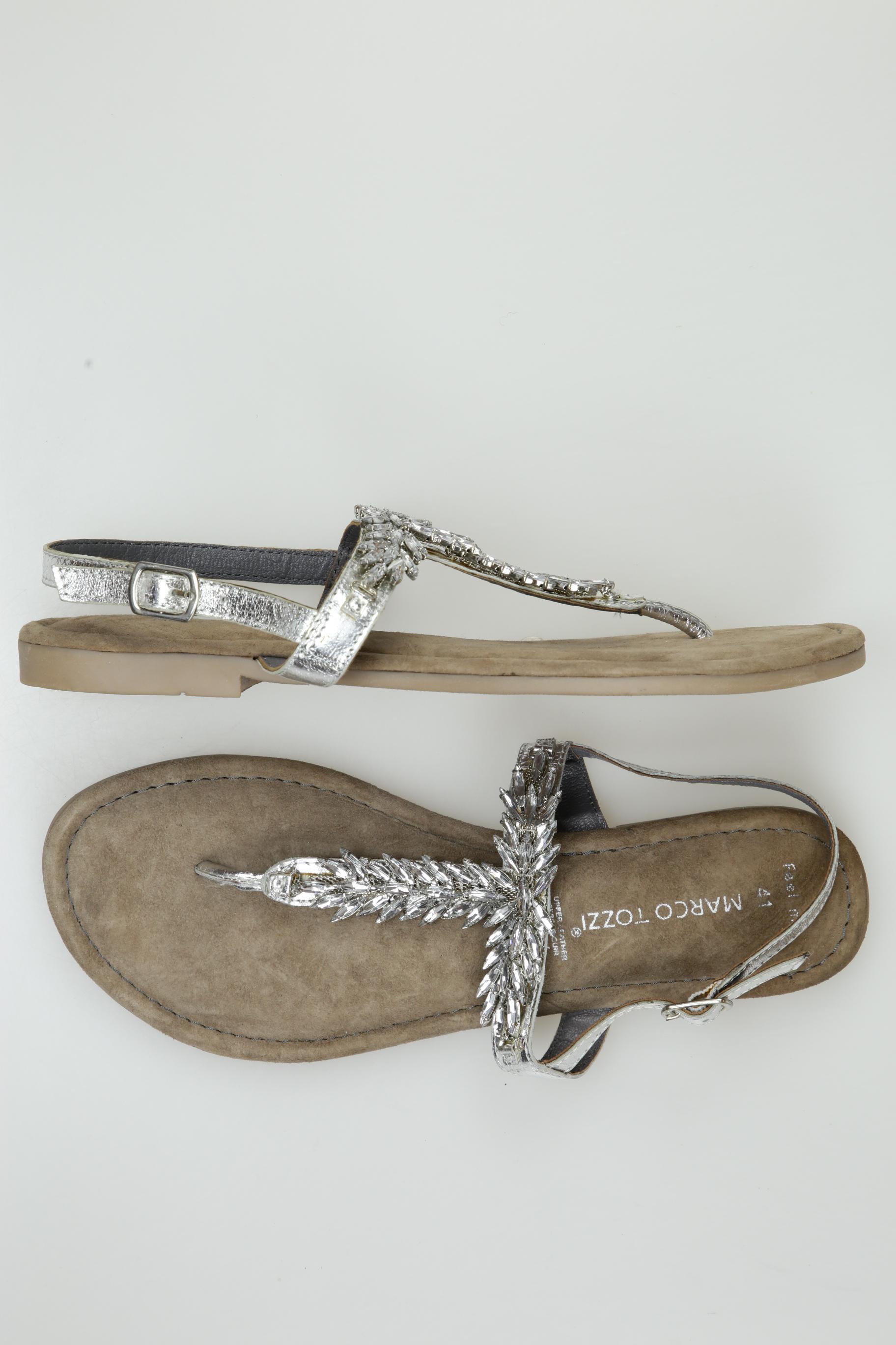

Marco Tozzi Damen Sandale, silber, Gr. 41