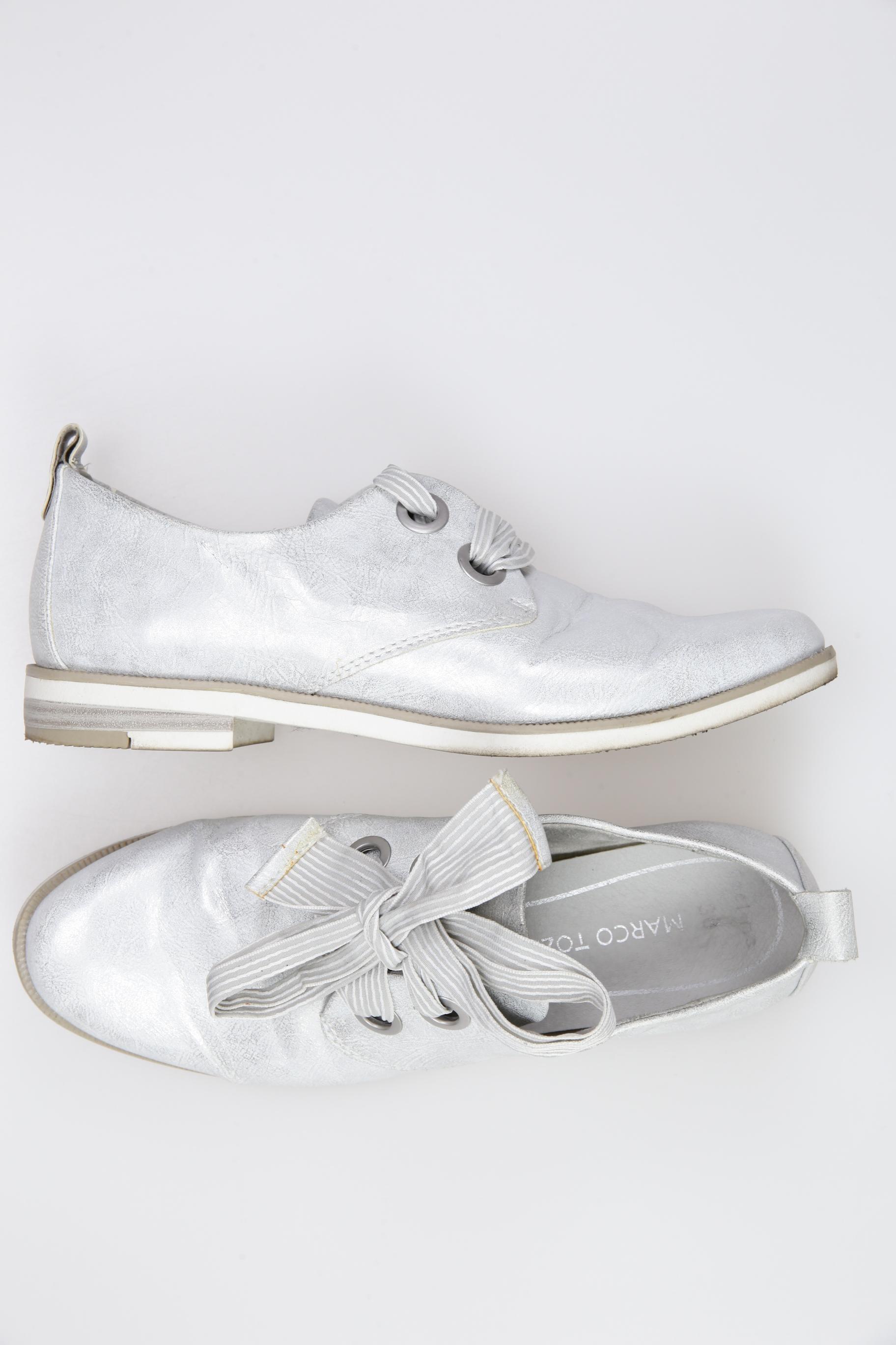 

Marco Tozzi Damen Halbschuh, silber, Gr. 38