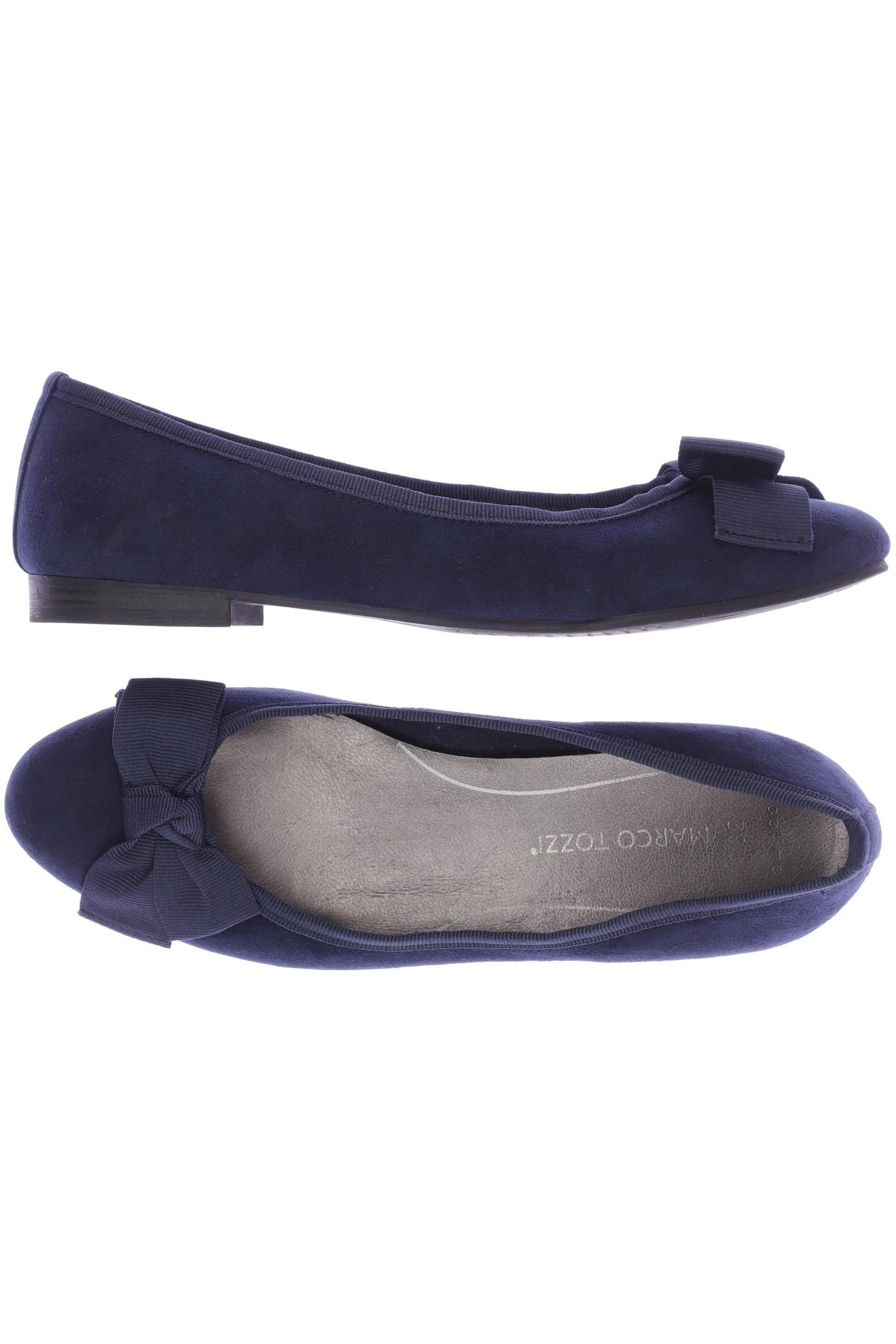

Marco Tozzi Damen Ballerinas, marineblau