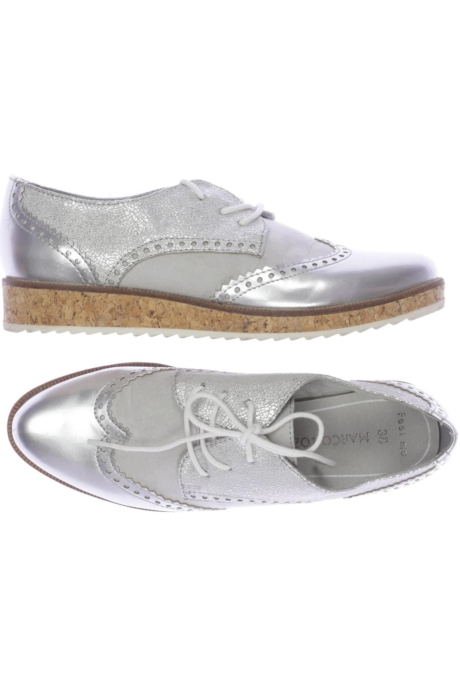 

Marco Tozzi Damen Halbschuh, silber, Gr. 38