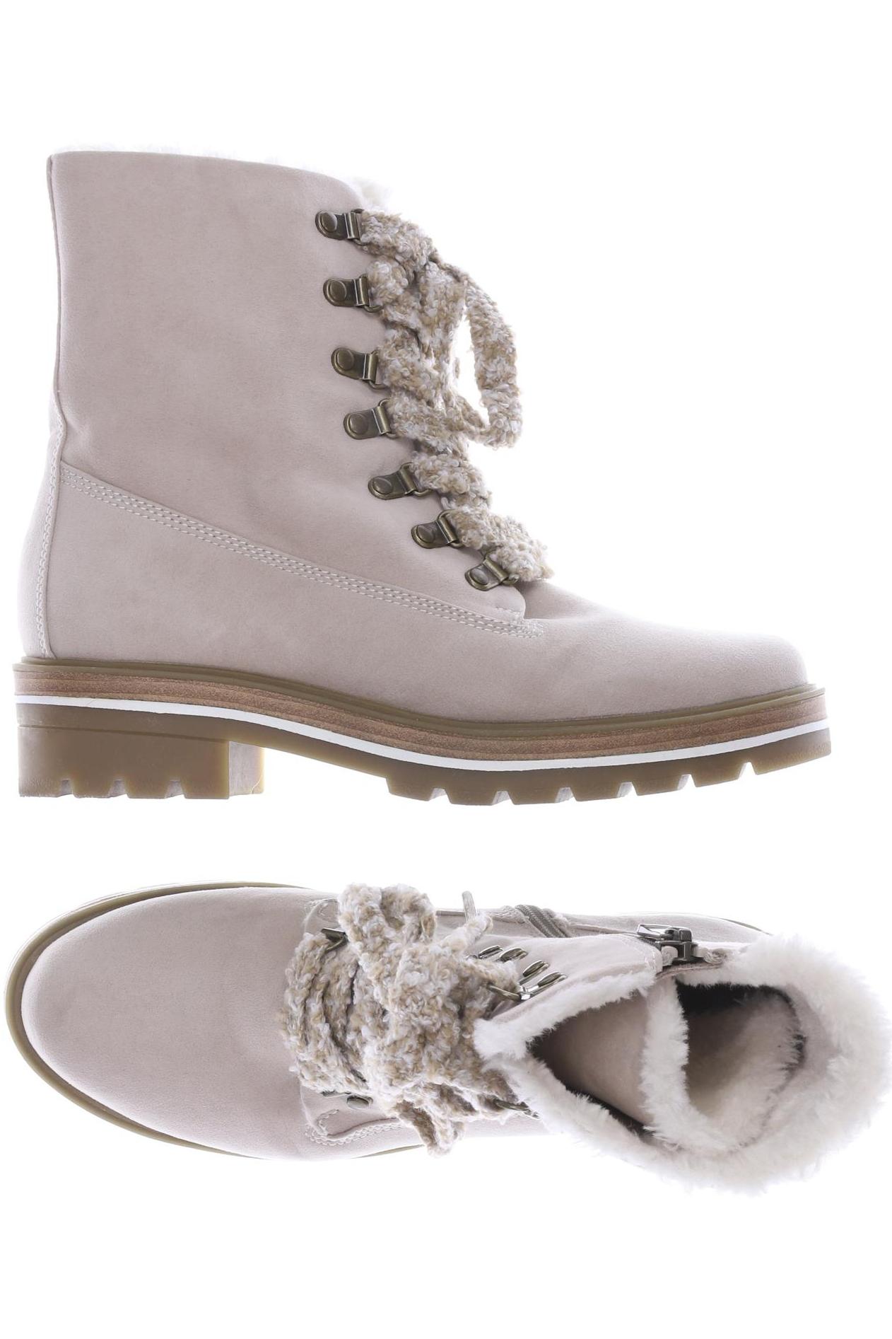 

Marco Tozzi Damen Stiefelette, cremeweiß