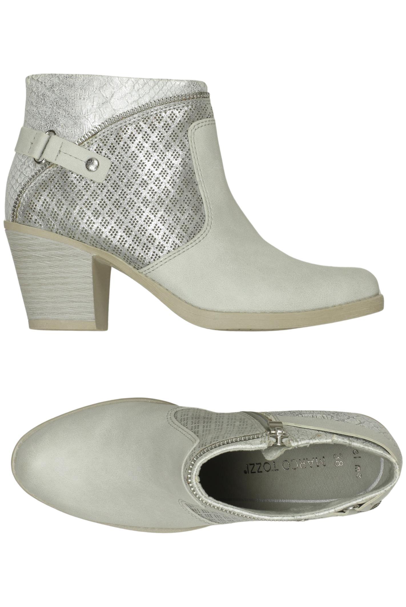 

Marco Tozzi Damen Stiefelette, silber, Gr. 38
