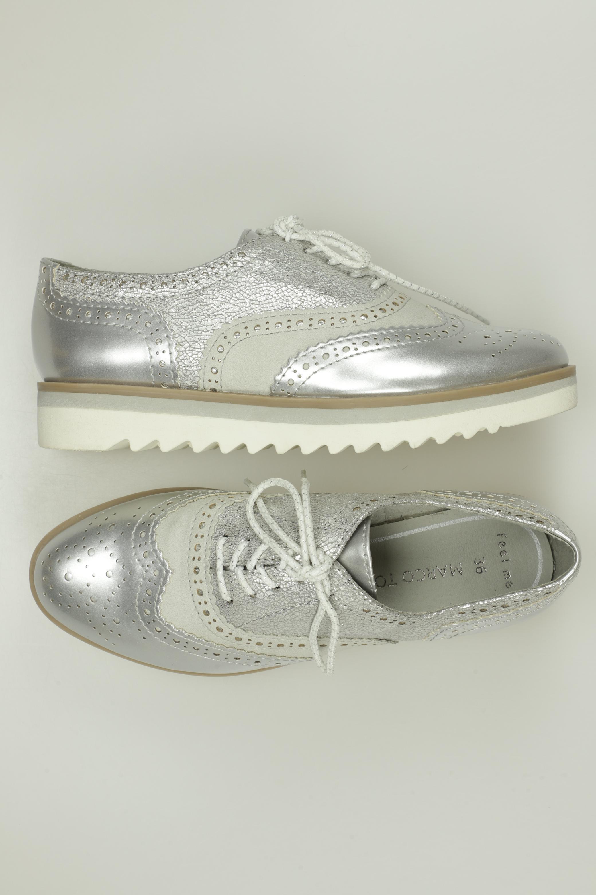 

Marco Tozzi Damen Halbschuh, silber, Gr. 36