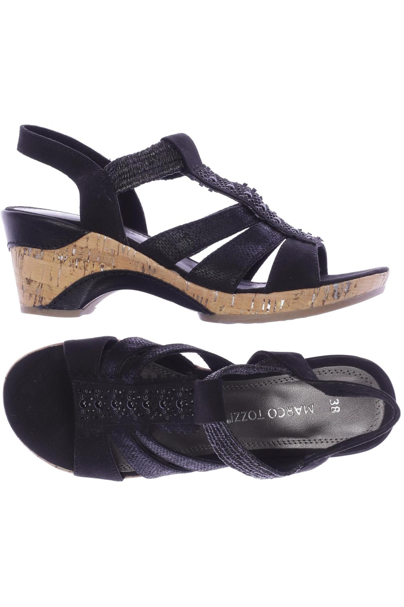 

Marco Tozzi Damen Sandale, schwarz, Gr. 38