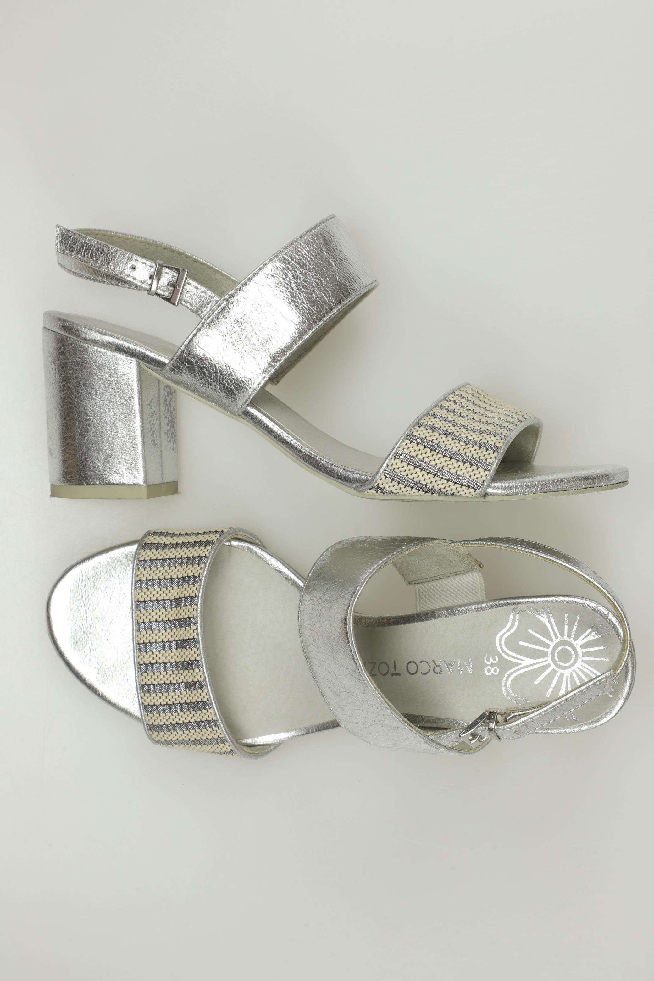 

Marco Tozzi Damen Sandale, silber, Gr. 38