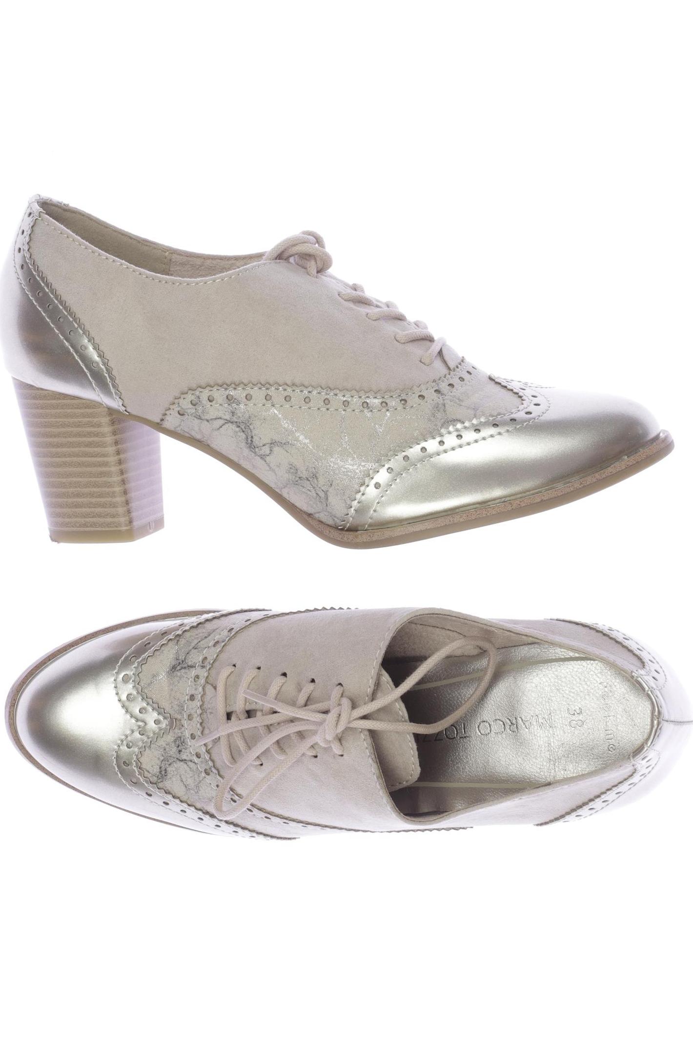 

Marco Tozzi Damen Halbschuh, beige, Gr. 38