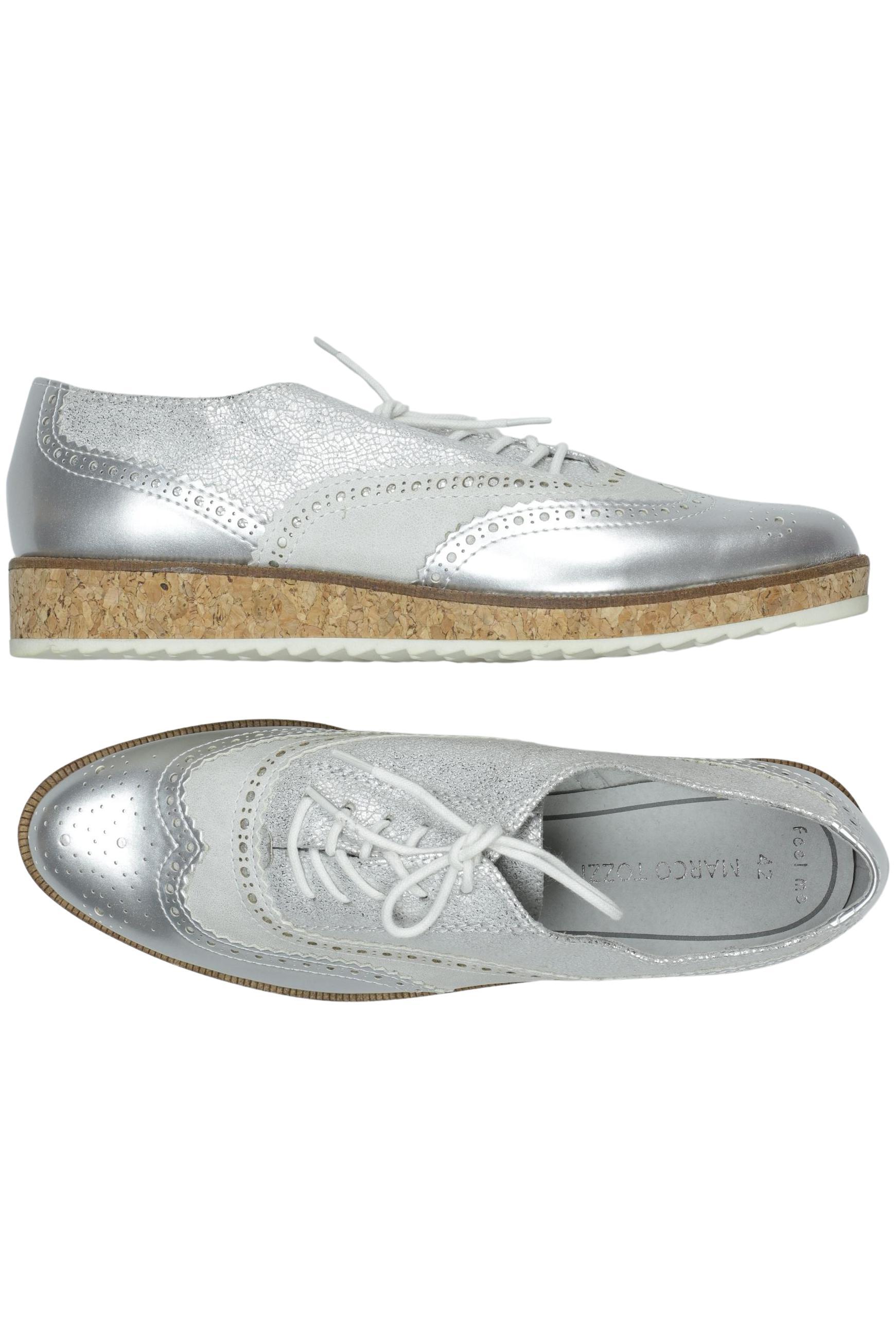 

Marco Tozzi Damen Halbschuh, silber, Gr. 42