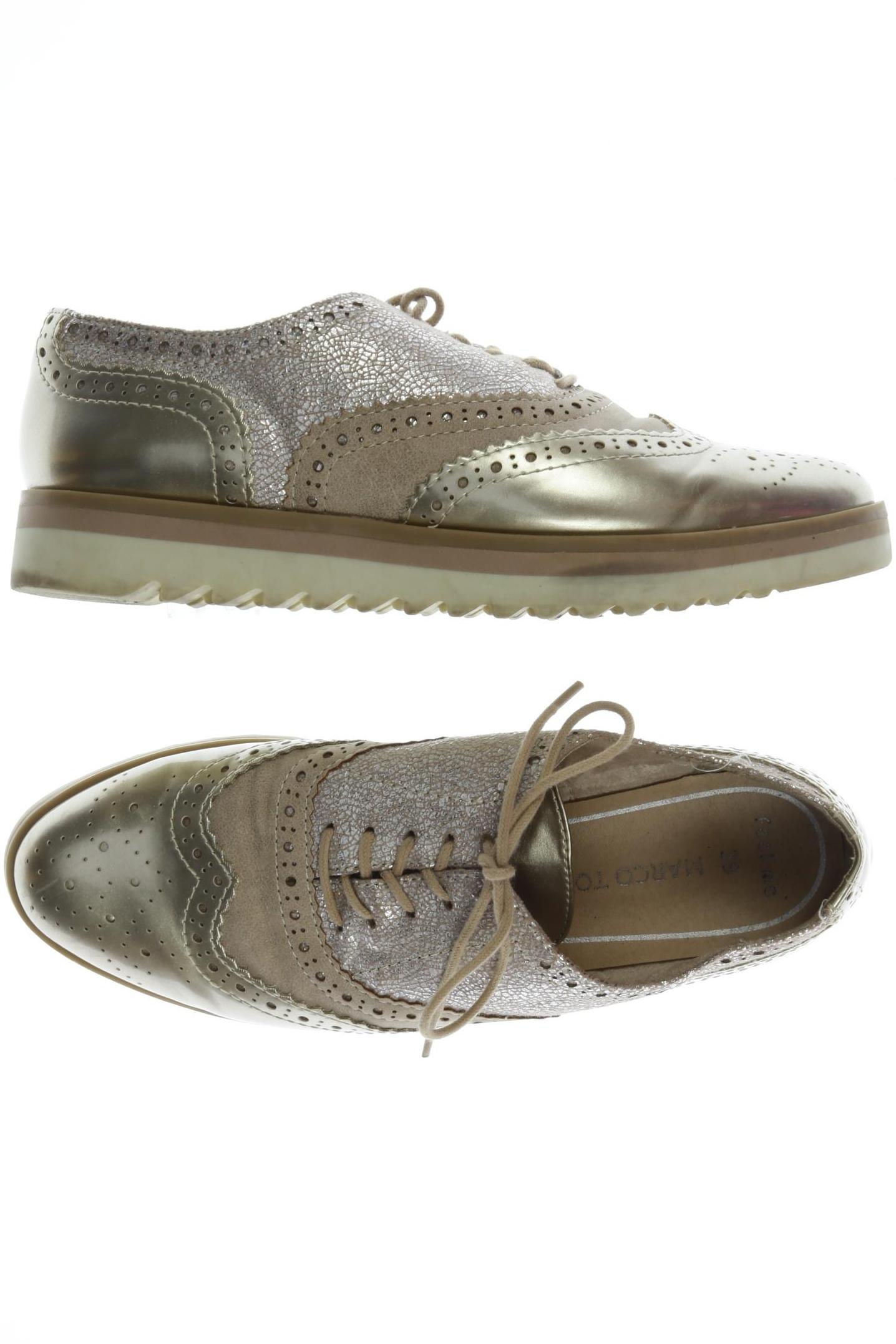 

Marco Tozzi Damen Halbschuh, gold, Gr. 39