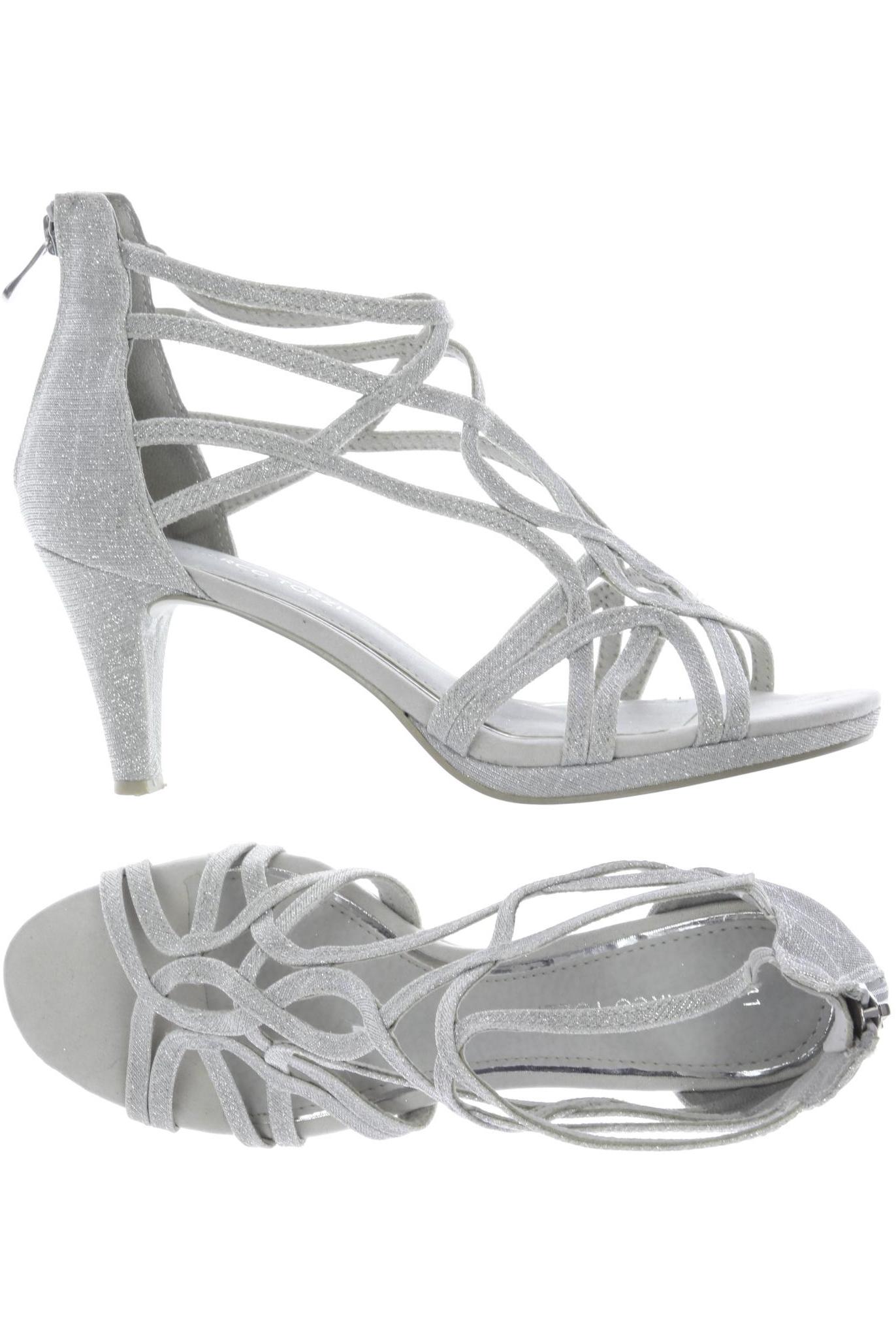 

Marco Tozzi Damen Sandale, silber, Gr. 41