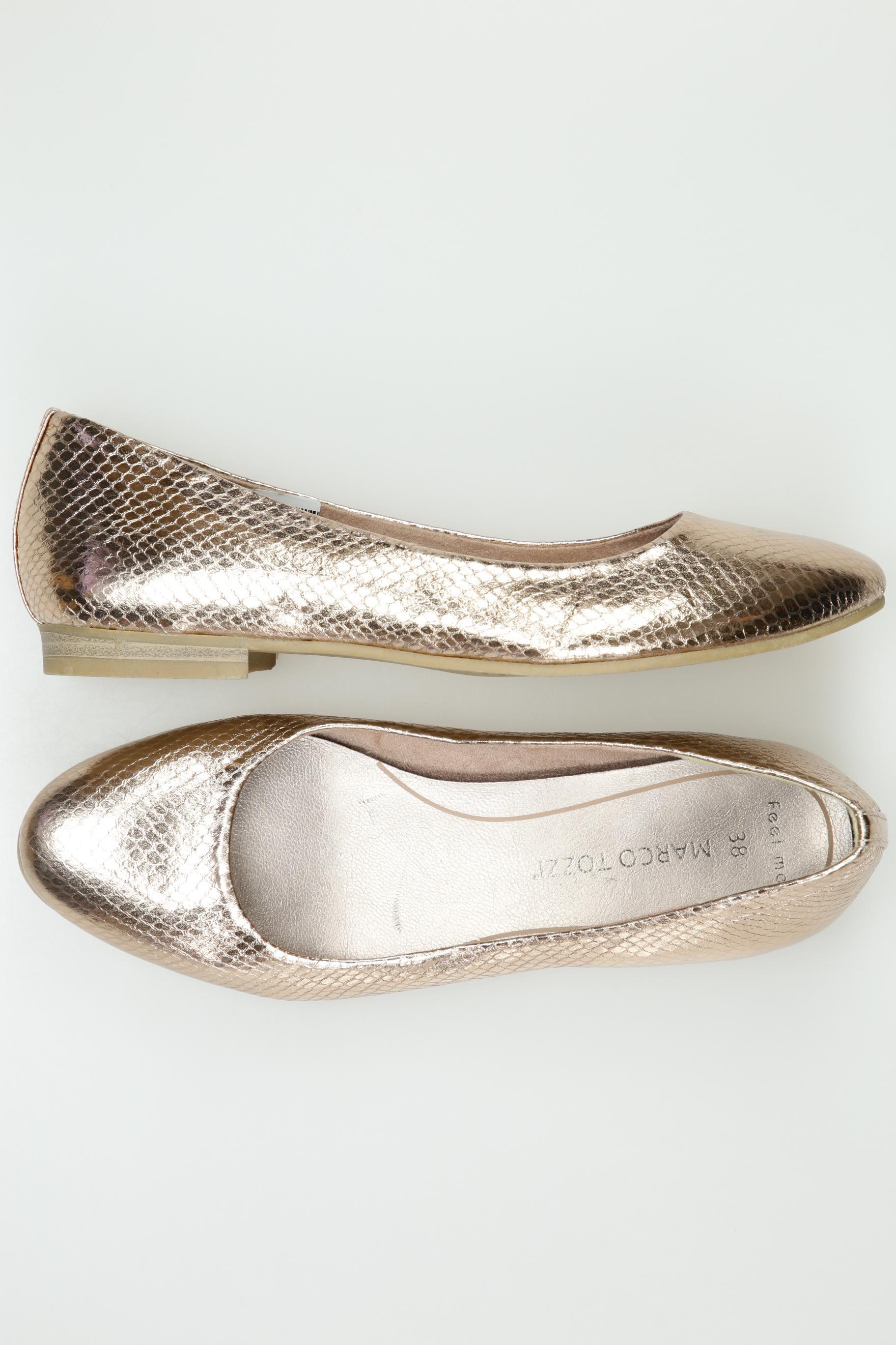 

Marco Tozzi Damen Ballerinas, gold, Gr. 38