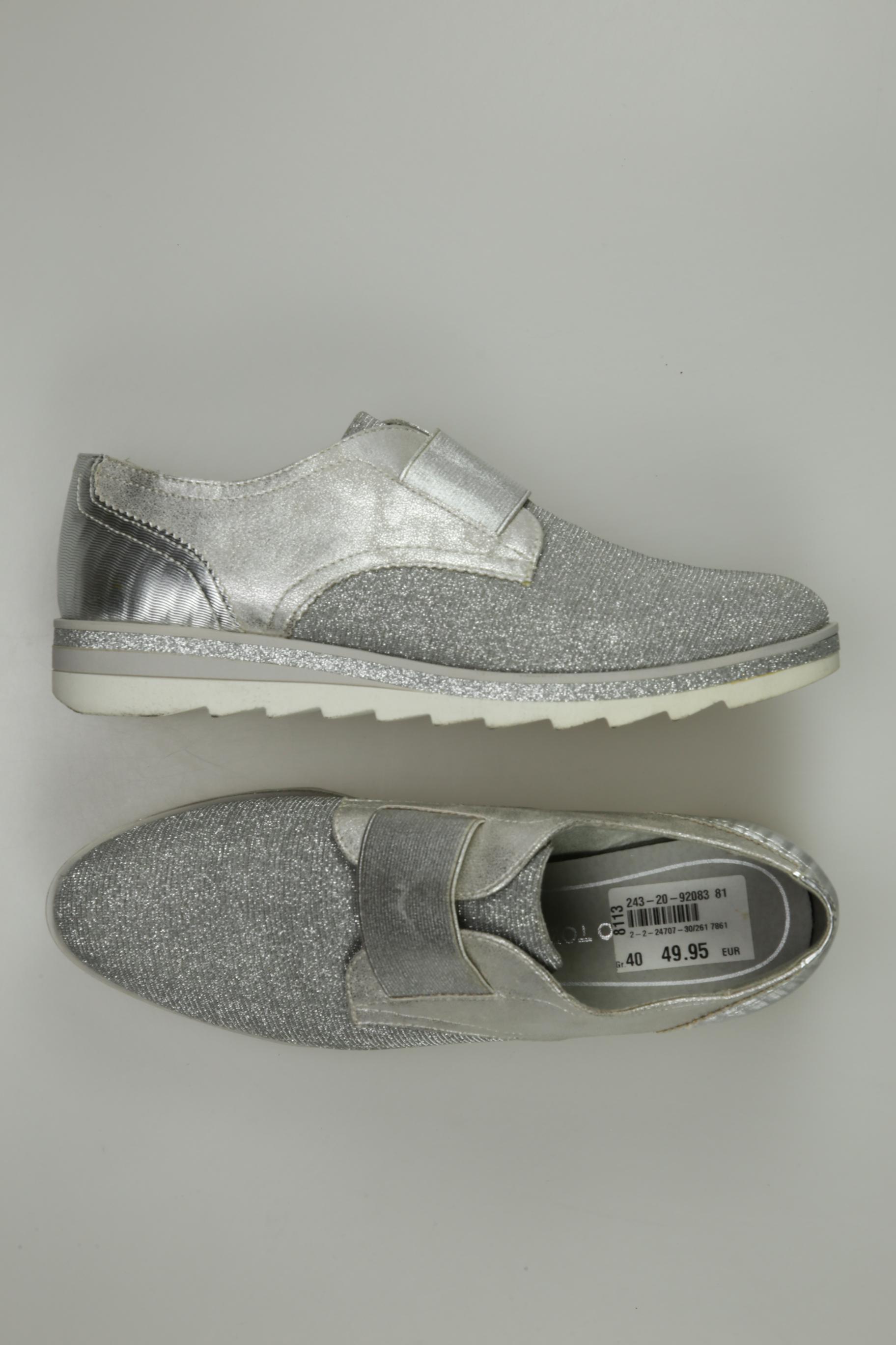 

Marco Tozzi Damen Halbschuh, silber, Gr. 40