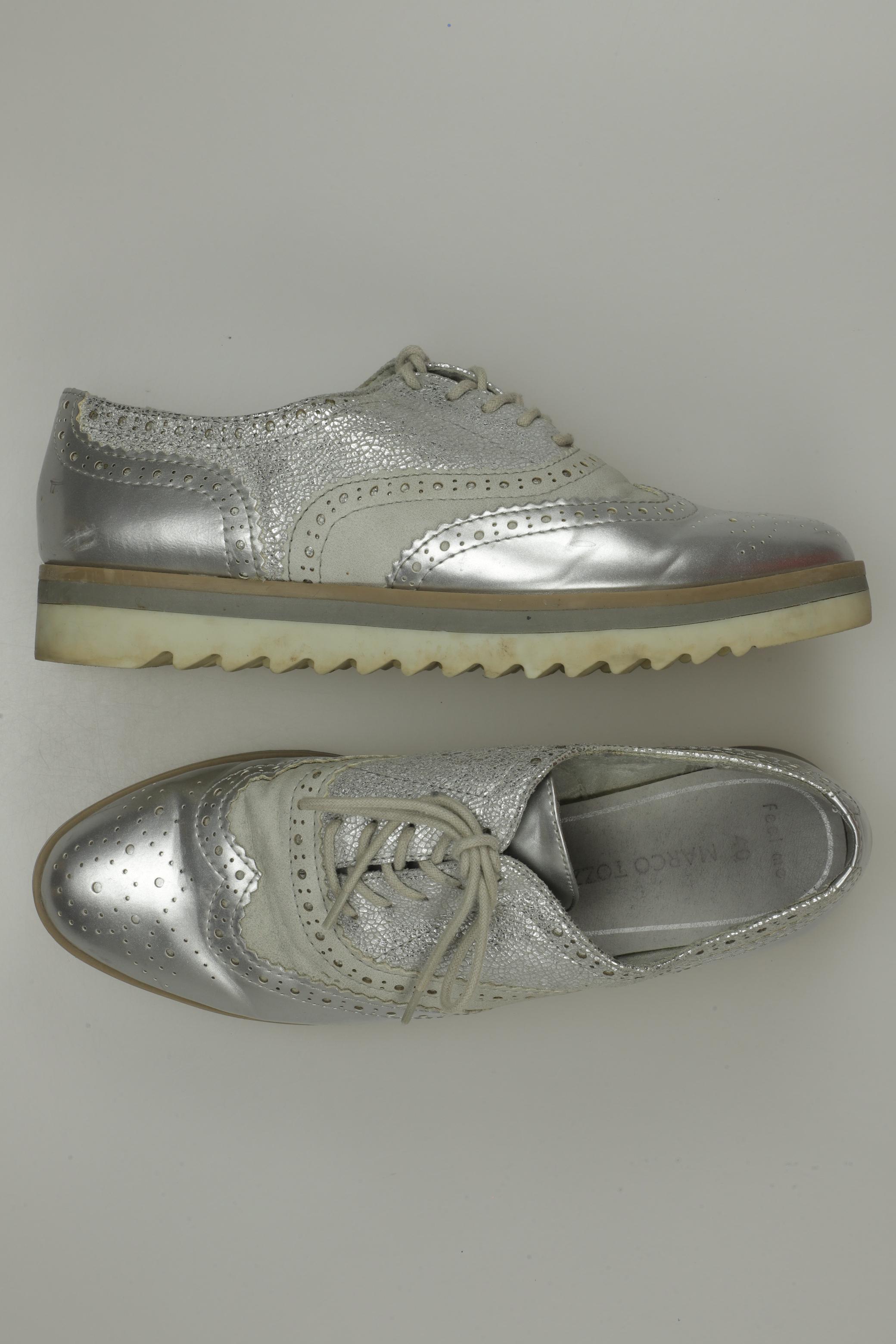 

Marco Tozzi Damen Halbschuh, silber, Gr. 40