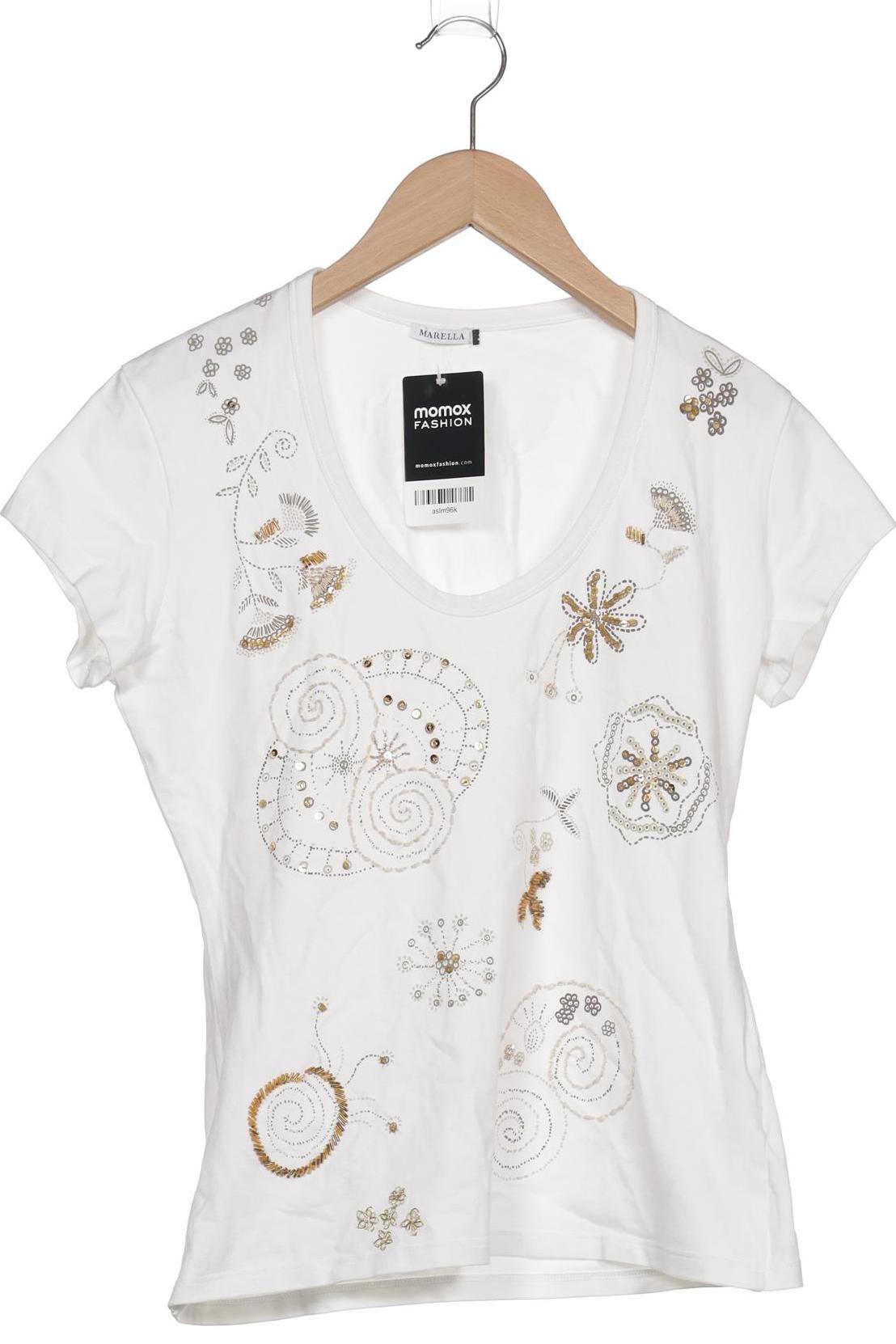 

Marella Damen T-Shirt, weiß, Gr. 42