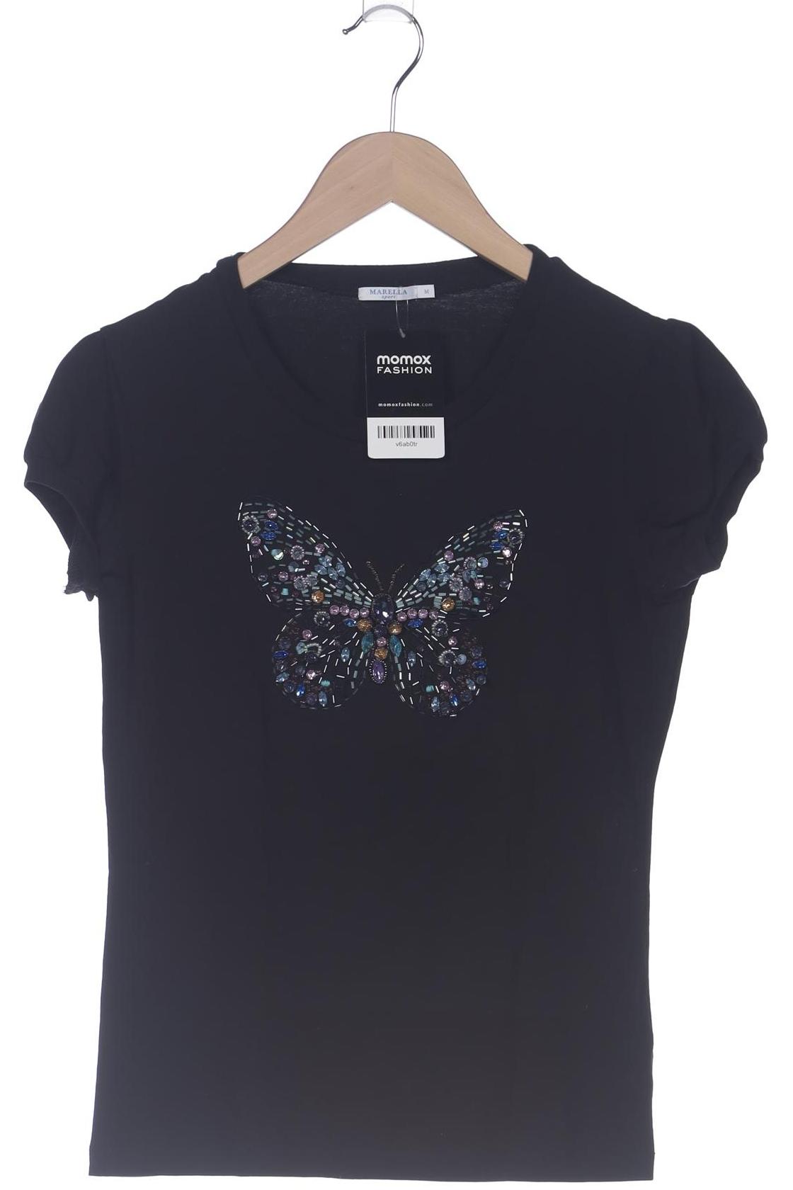 

Marella Damen T-Shirt, schwarz, Gr. 38