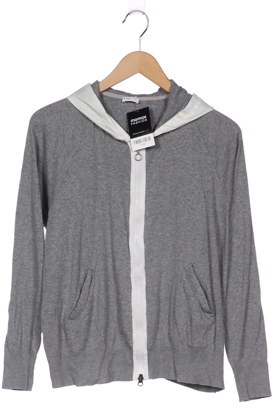 

Margittes Damen Kapuzenpullover, grau, Gr. 40