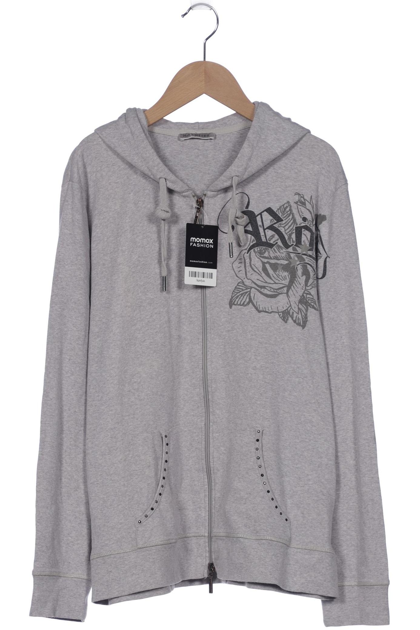 

Margittes Damen Kapuzenpullover, grau, Gr. 44
