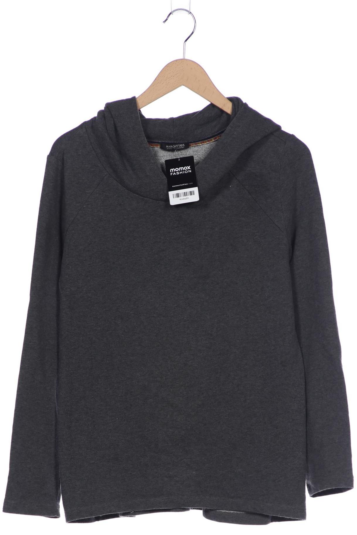 

Margittes Damen Kapuzenpullover, grau, Gr. 46