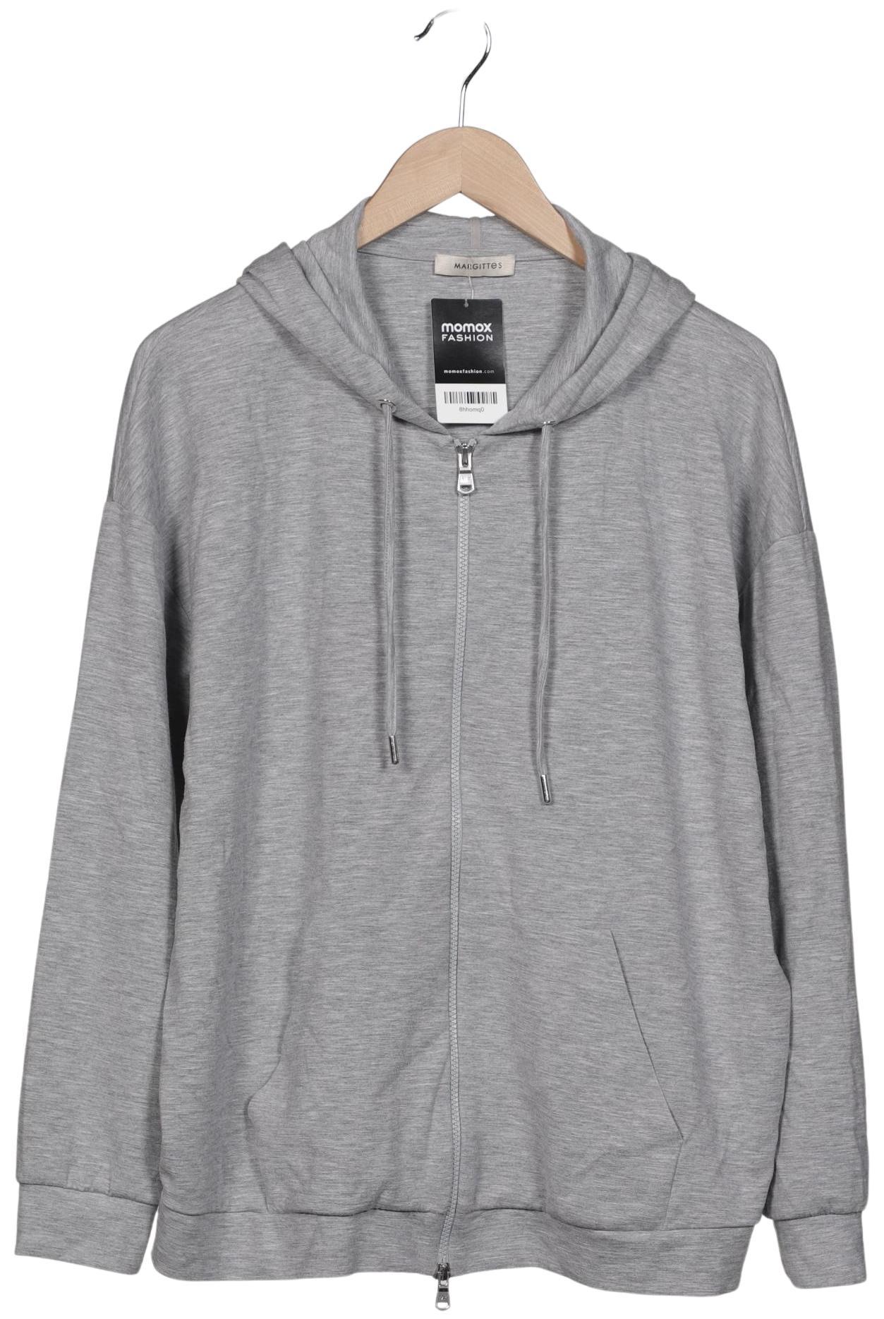 

Margittes Damen Kapuzenpullover, grau, Gr. 48