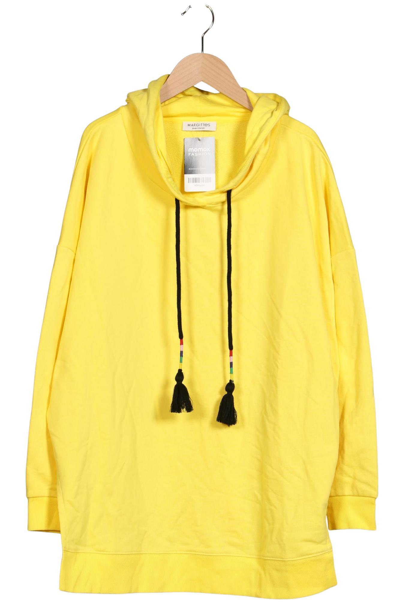 

Margittes Damen Kapuzenpullover, gelb, Gr. 44