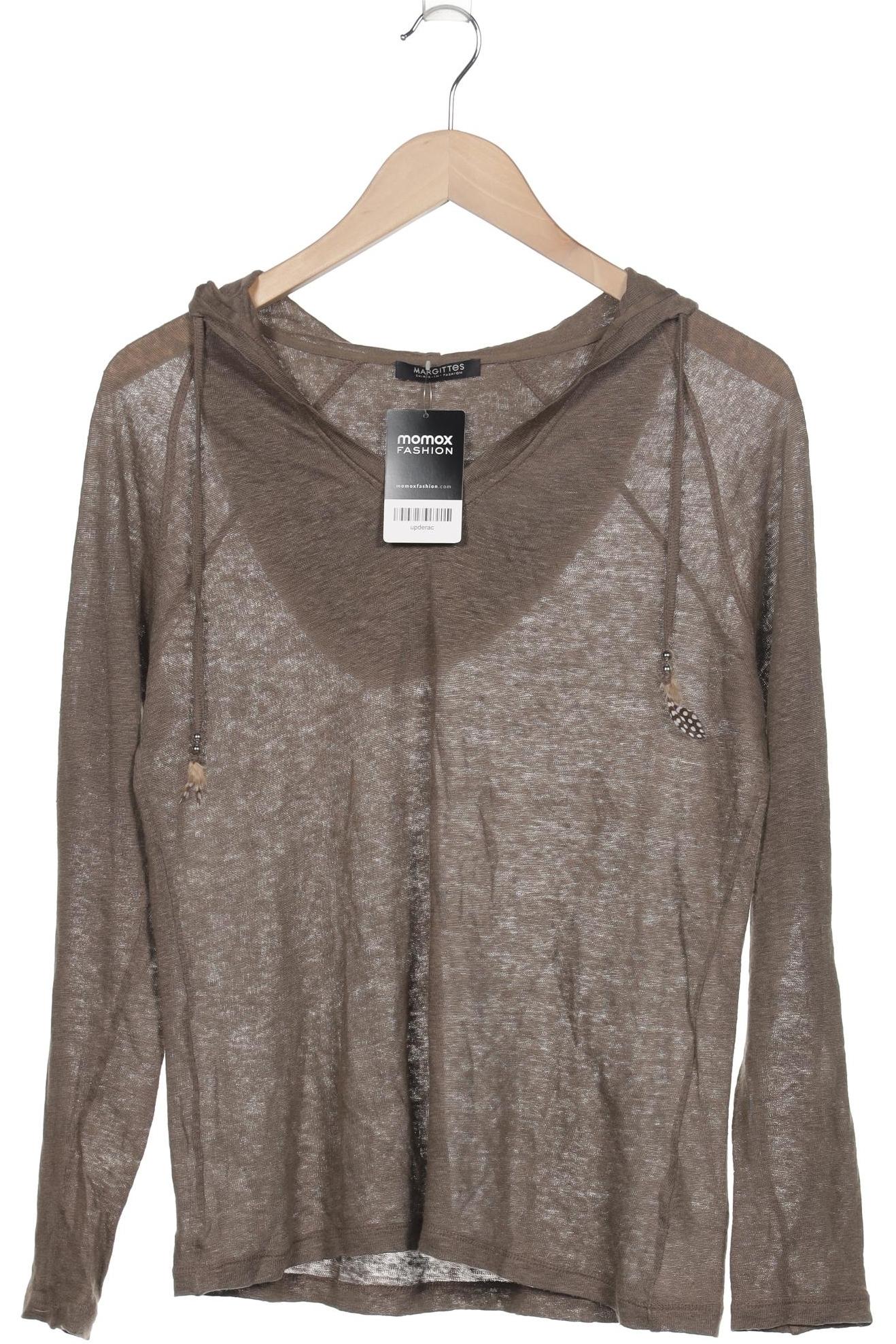 

Margittes Damen Kapuzenpullover, braun, Gr. 40
