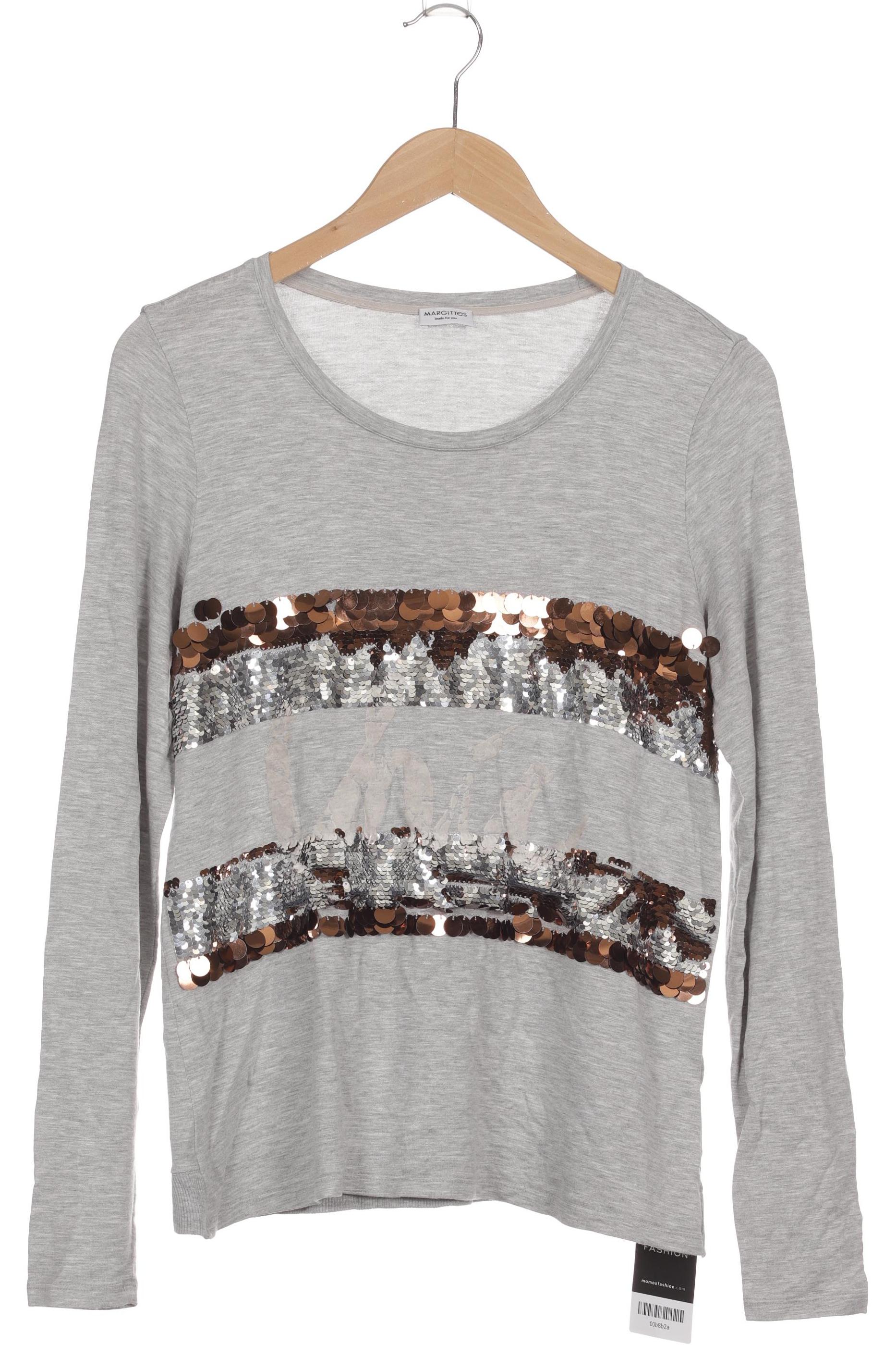 

Margittes Damen Langarmshirt, grau, Gr. 36