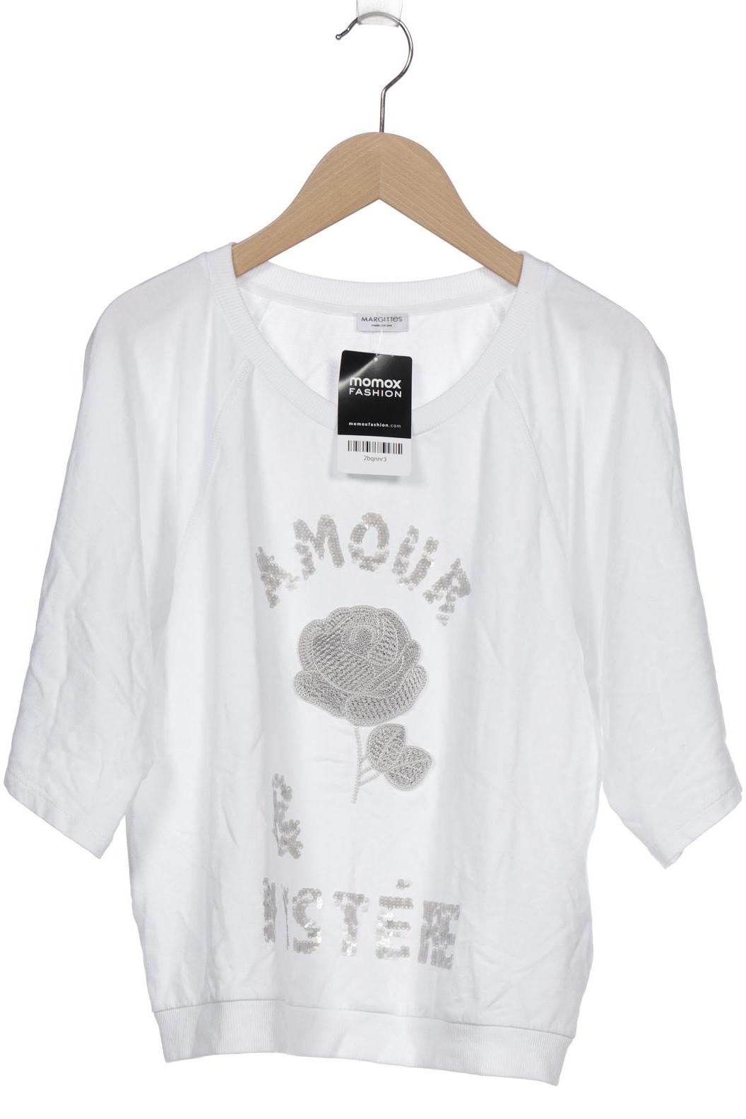 

Margittes Damen Langarmshirt, weiß, Gr. 38