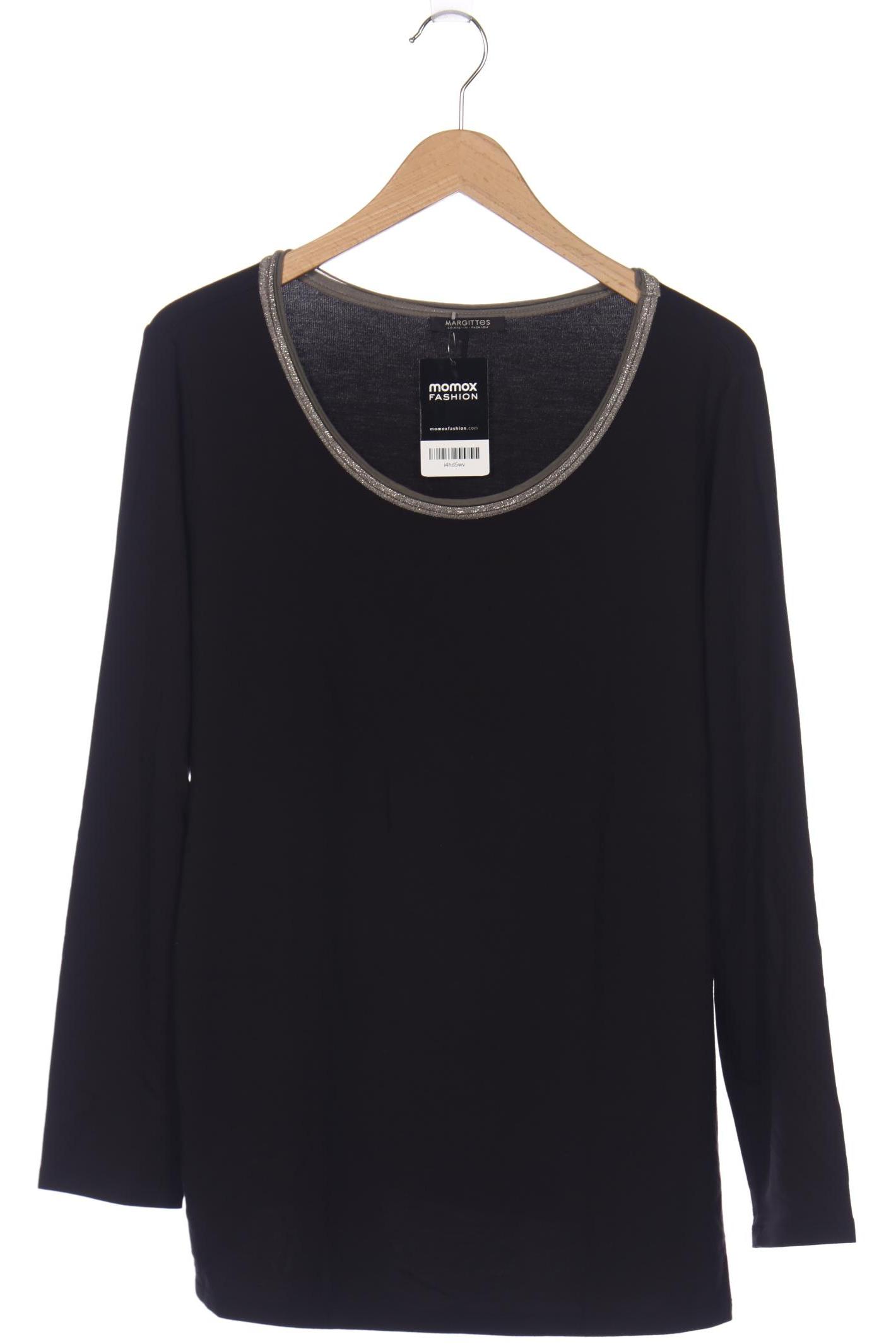 

Margittes Damen Langarmshirt, schwarz, Gr. 46