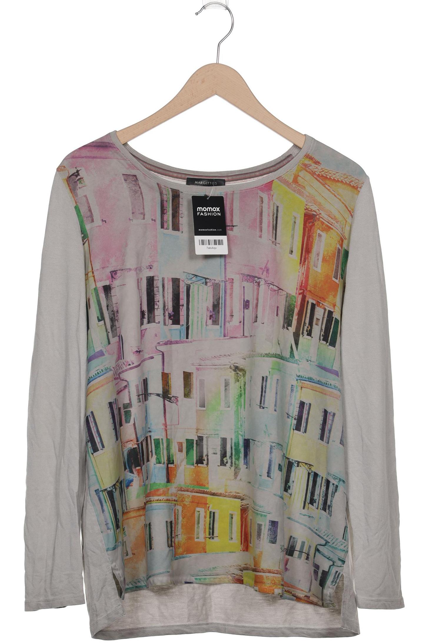 

Margittes Damen Langarmshirt, grau, Gr. 42