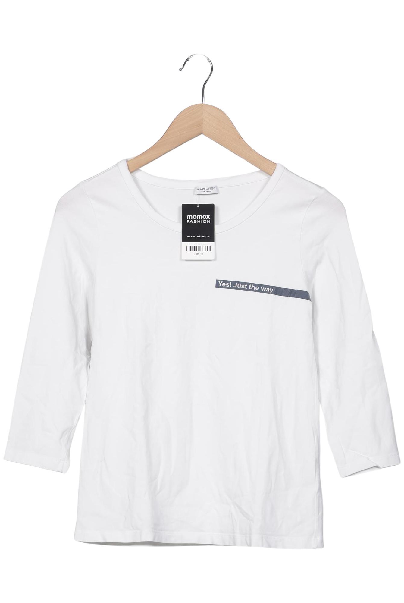 

Margittes Damen Langarmshirt, weiß, Gr. 34