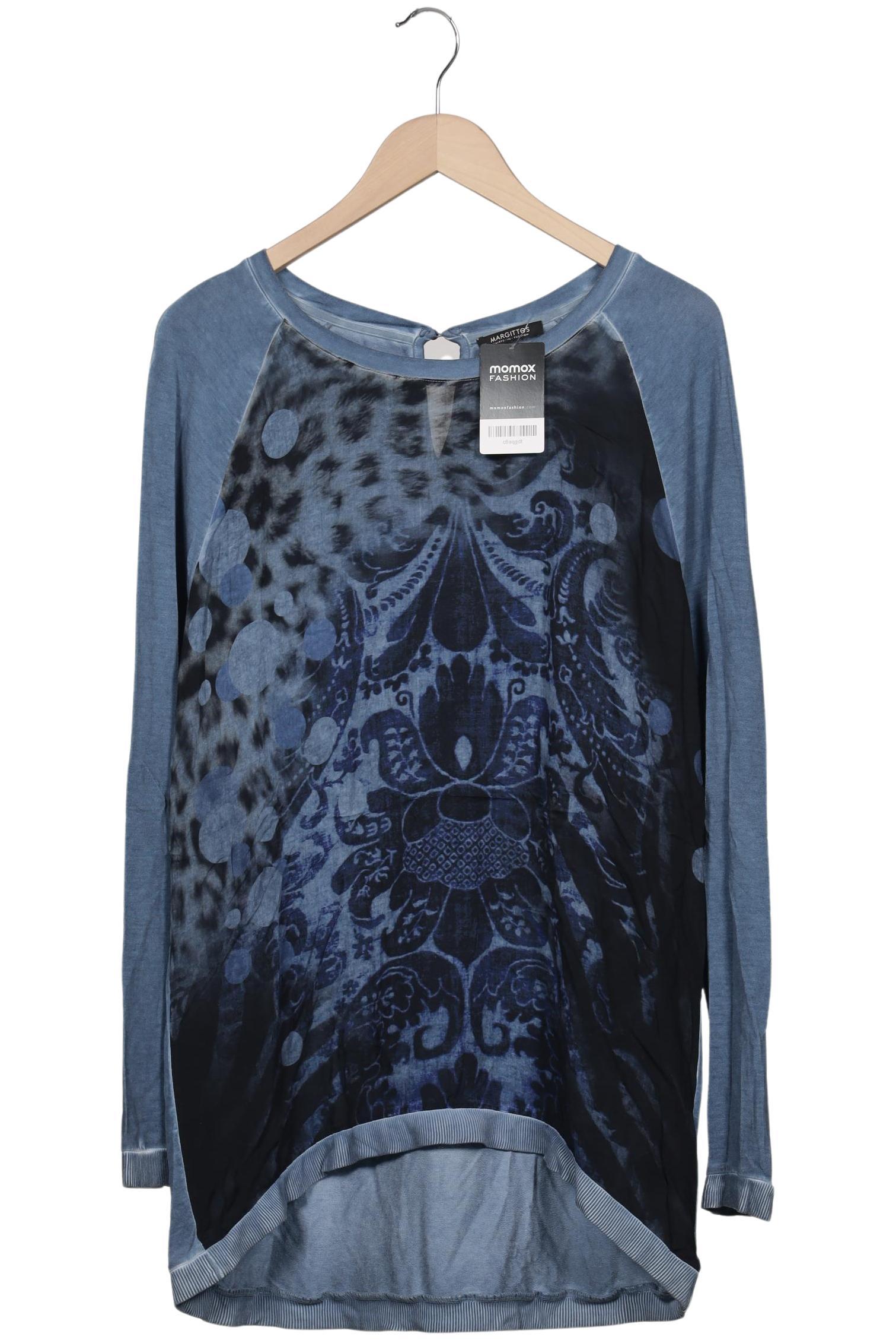 

Margittes Damen Langarmshirt, blau, Gr. 40