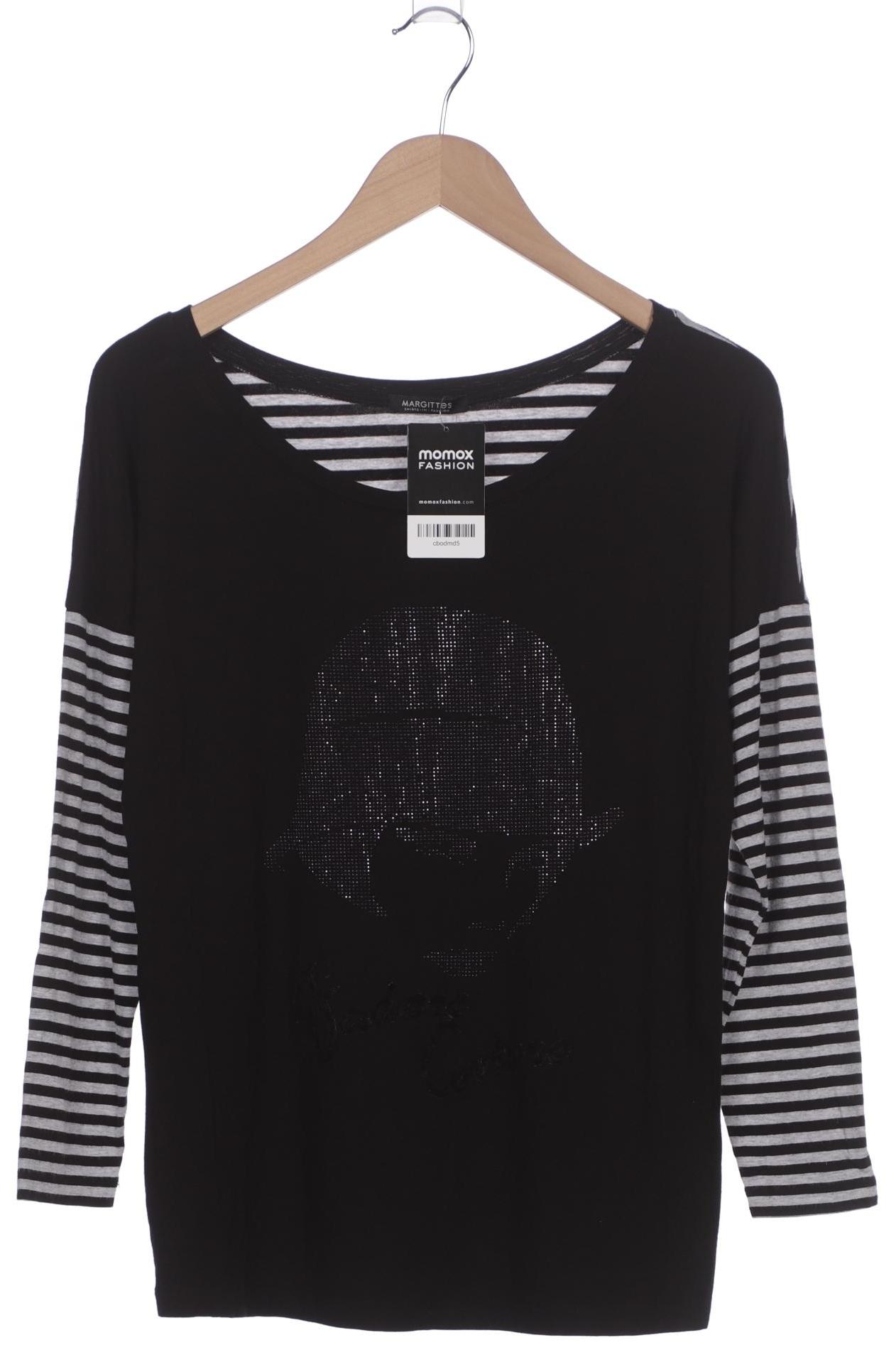 

Margittes Damen Langarmshirt, schwarz, Gr. 40