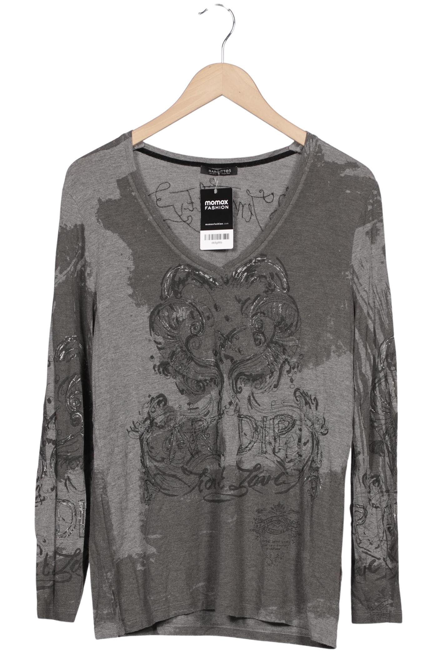 

Margittes Damen Langarmshirt, grau, Gr. 40