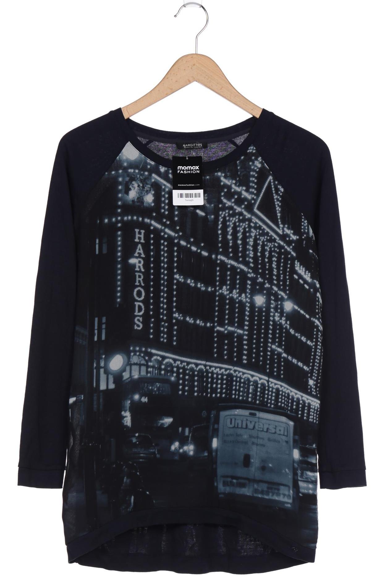 

Margittes Damen Langarmshirt, marineblau, Gr. 36