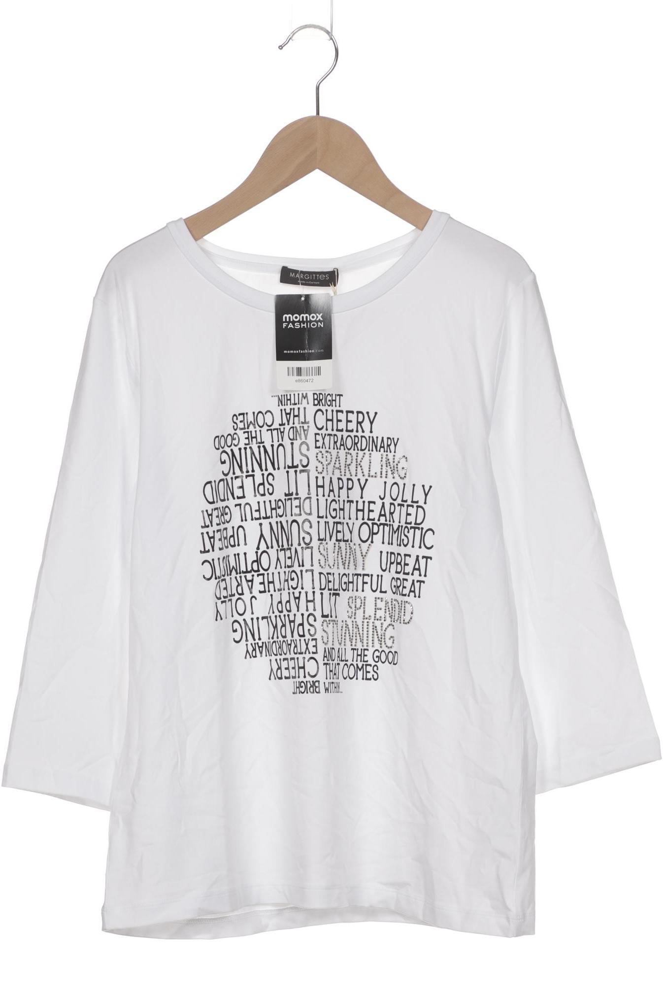 

Margittes Damen Langarmshirt, weiß, Gr. 40