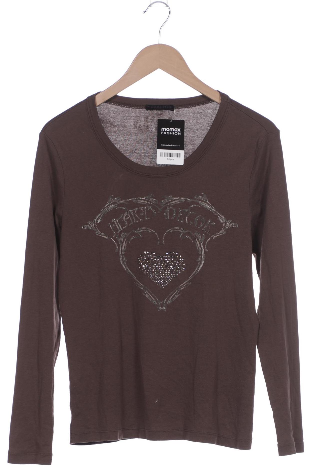 

Margittes Damen Langarmshirt, braun, Gr. 42