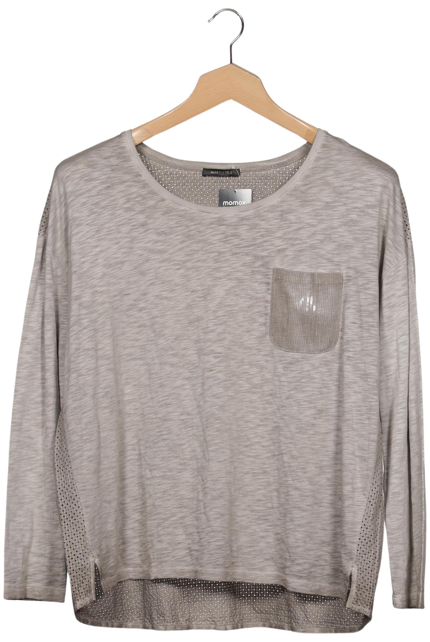 

Margittes Damen Langarmshirt, grau, Gr. 44