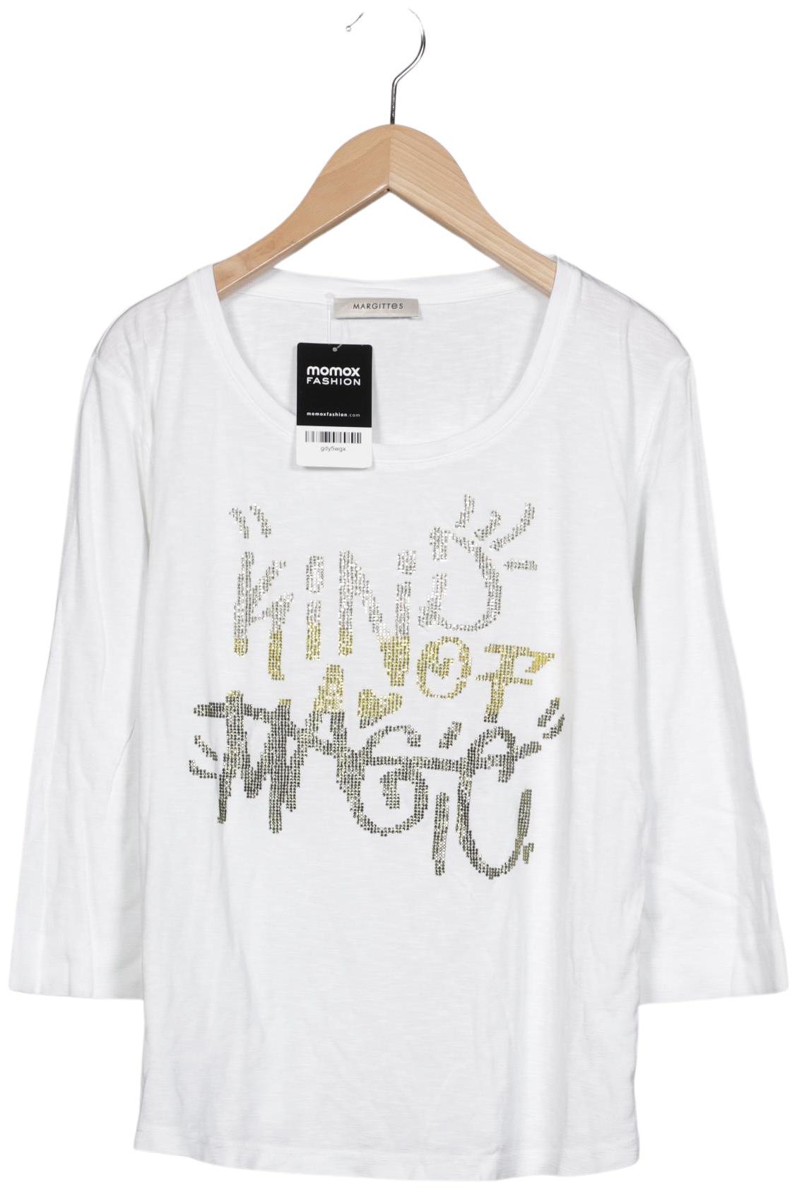 

Margittes Damen Langarmshirt, weiß, Gr. 42