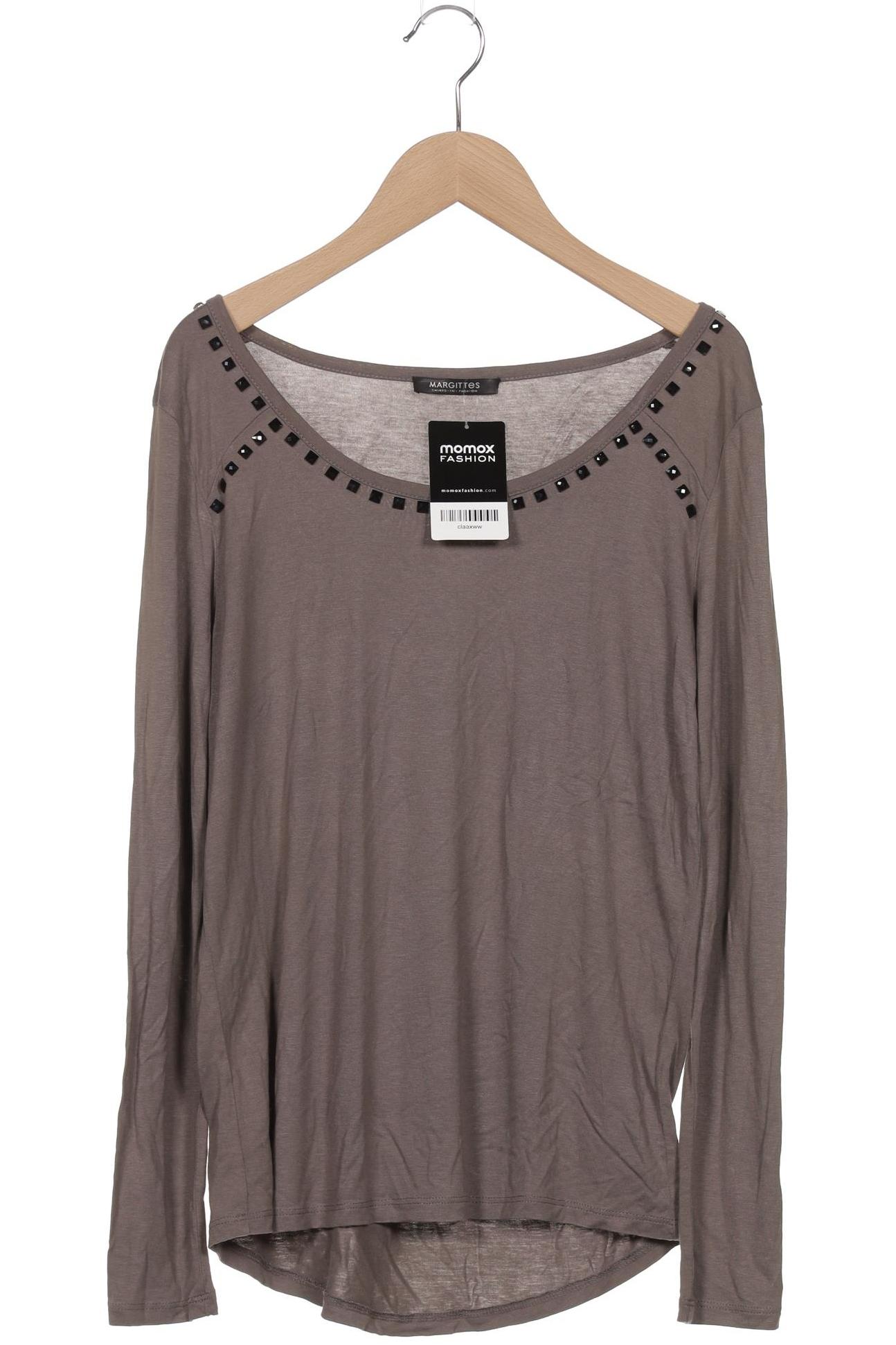 

Margittes Damen Langarmshirt, grau, Gr. 38