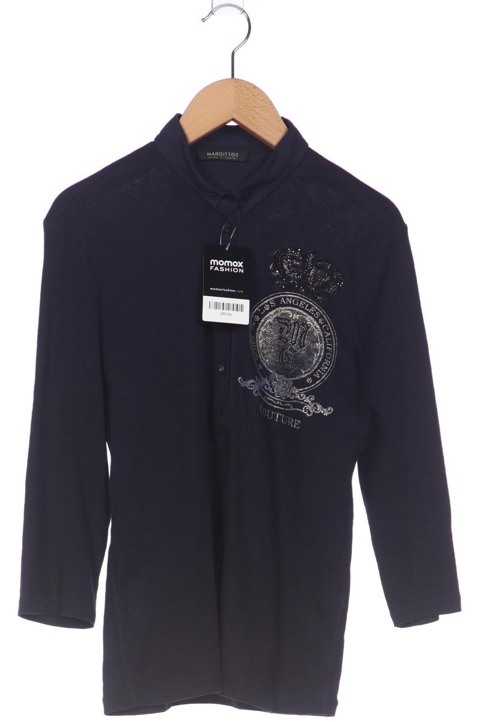 

Margittes Damen Langarmshirt, marineblau, Gr. 38