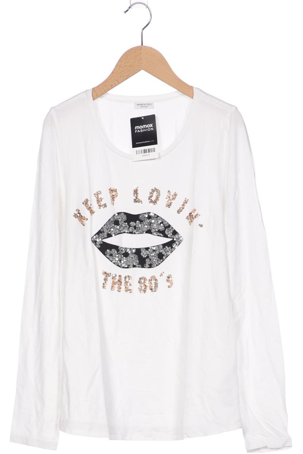 

Margittes Damen Langarmshirt, weiß, Gr. 38